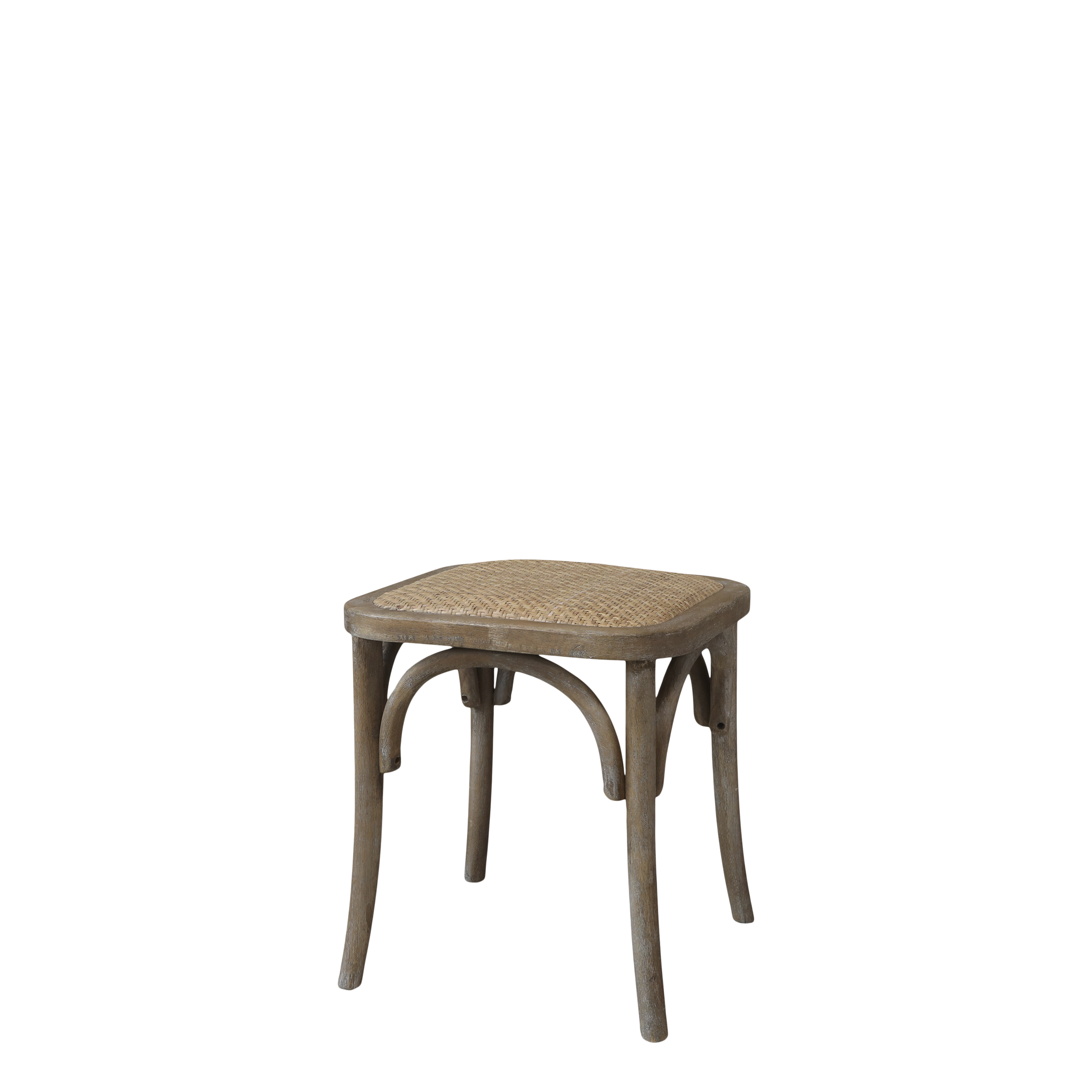French Rattan Stool