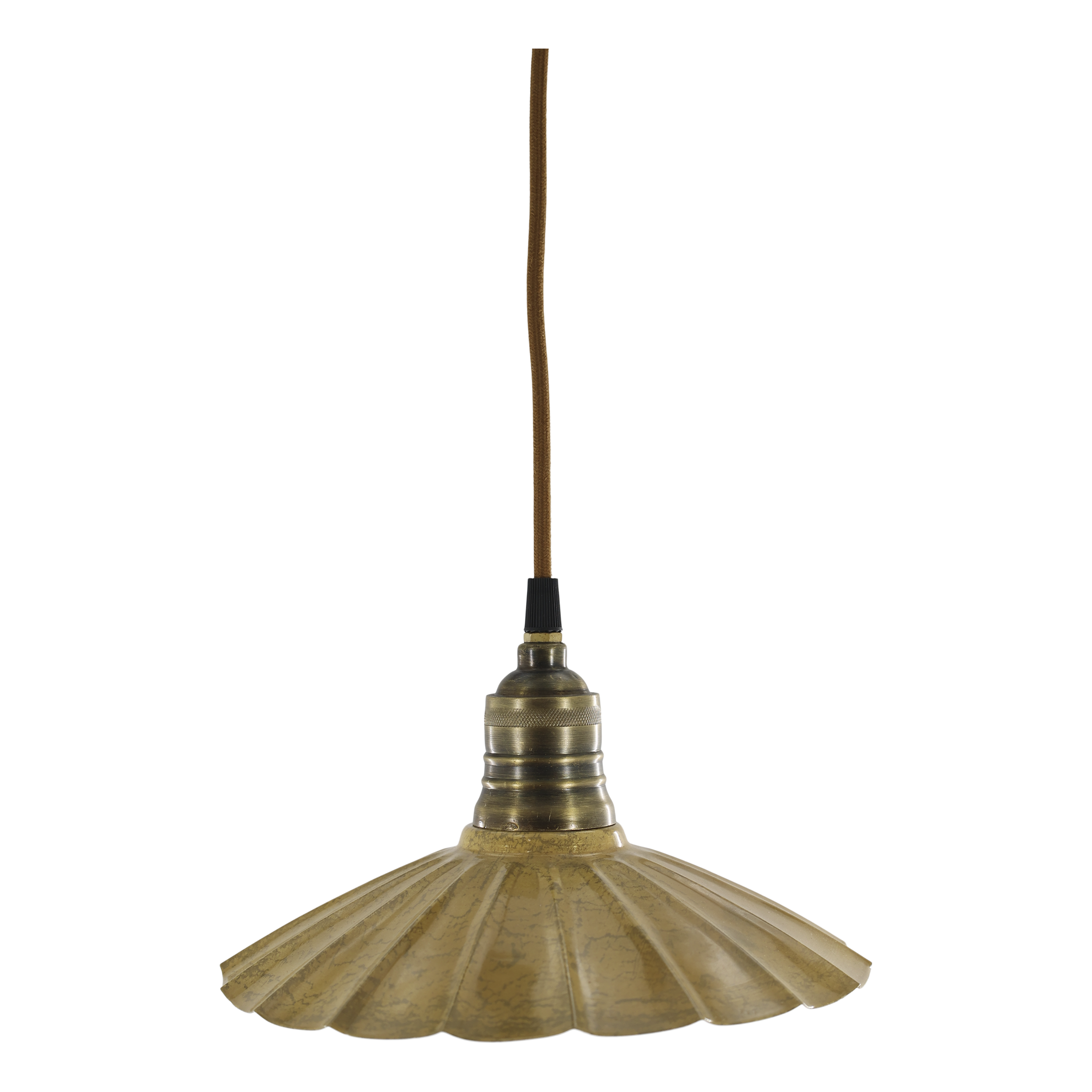 Vintage Enamel Pendant Light