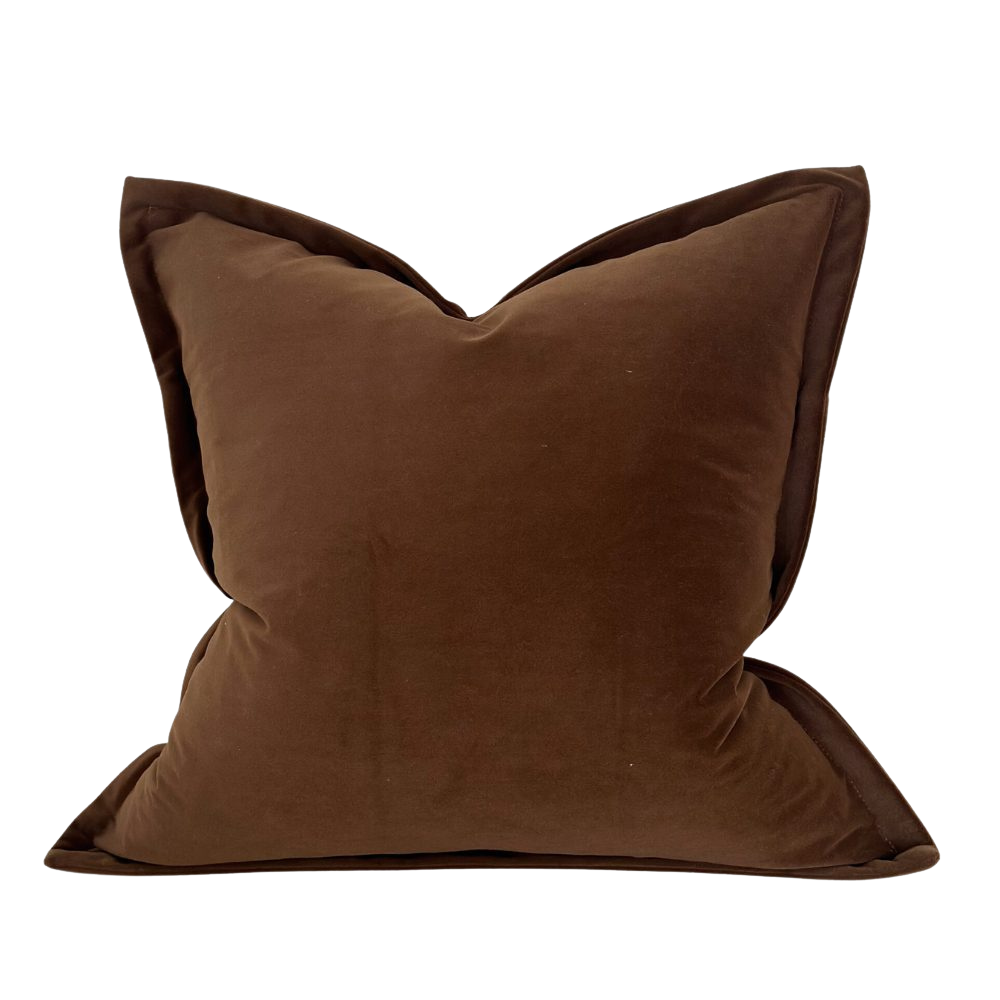Dark Brown Velvet Cushion £45