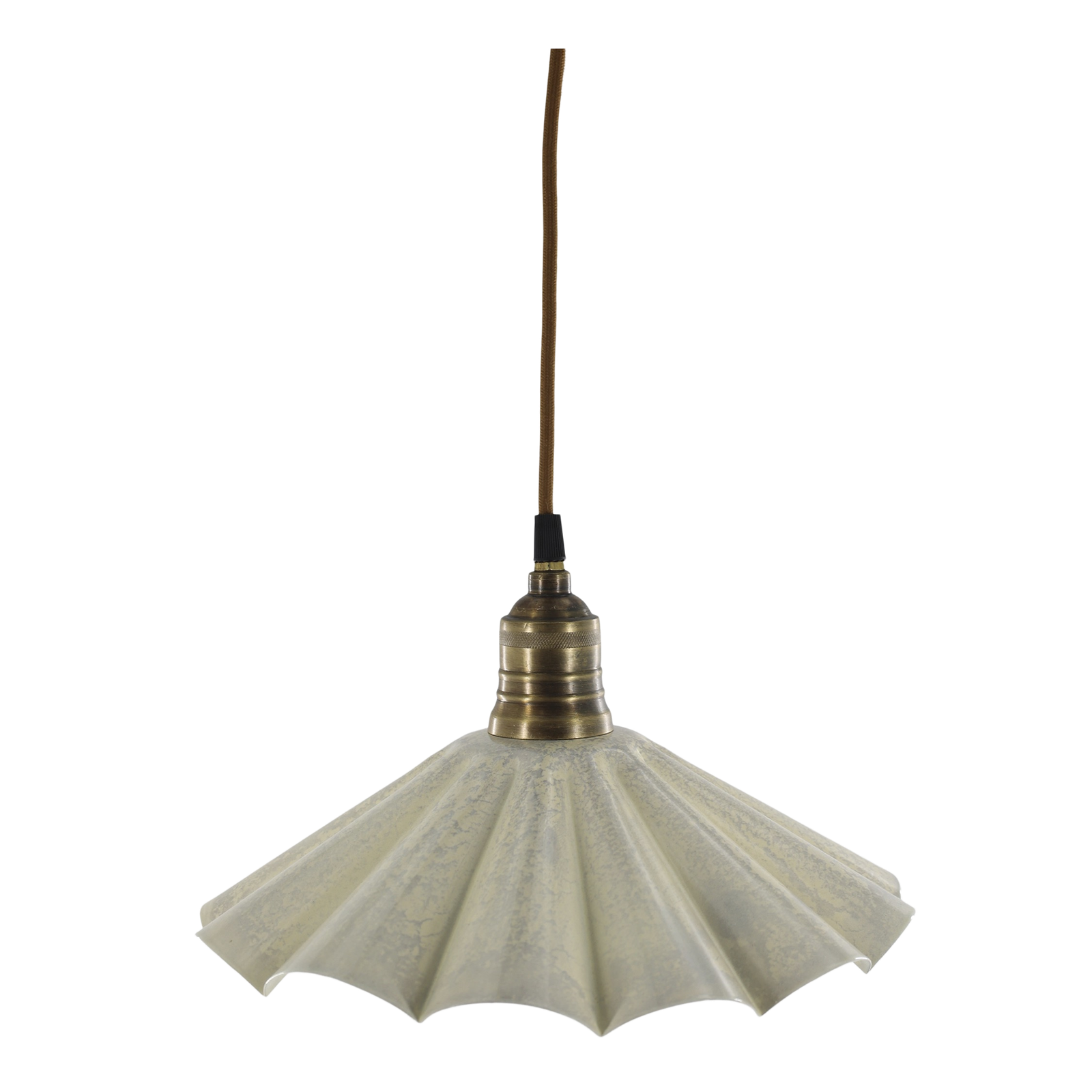 Enamel Pleated Pendant Light £70