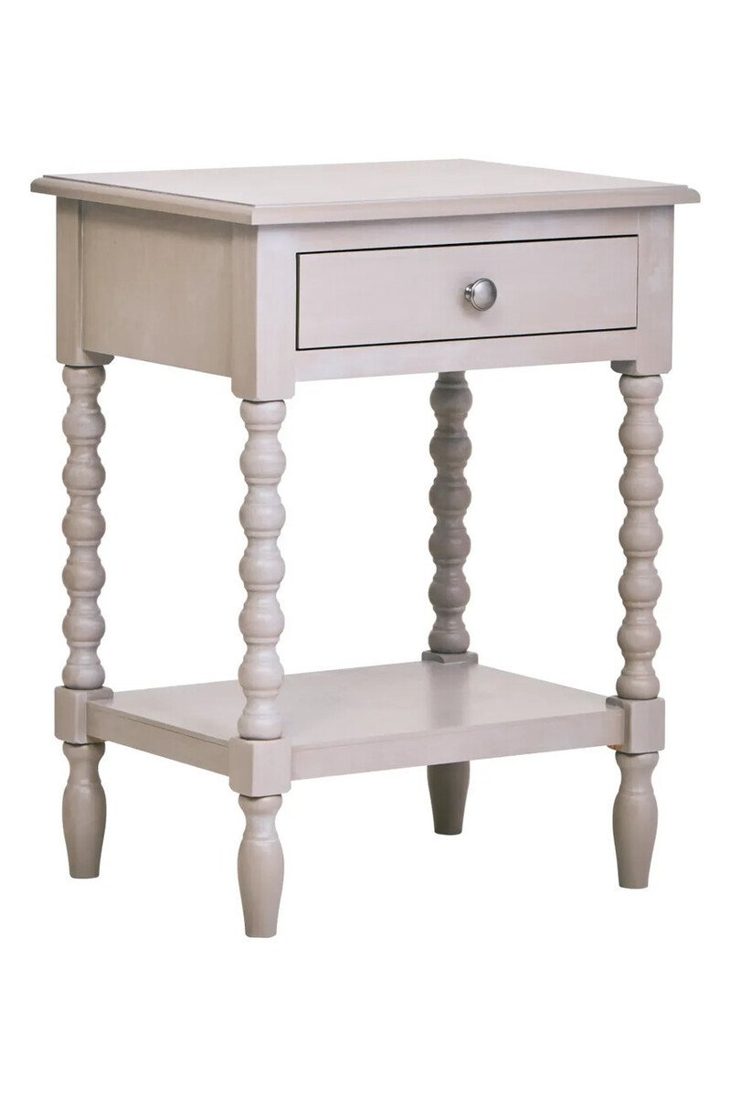 Antique-Style Bobble Leg Side Table