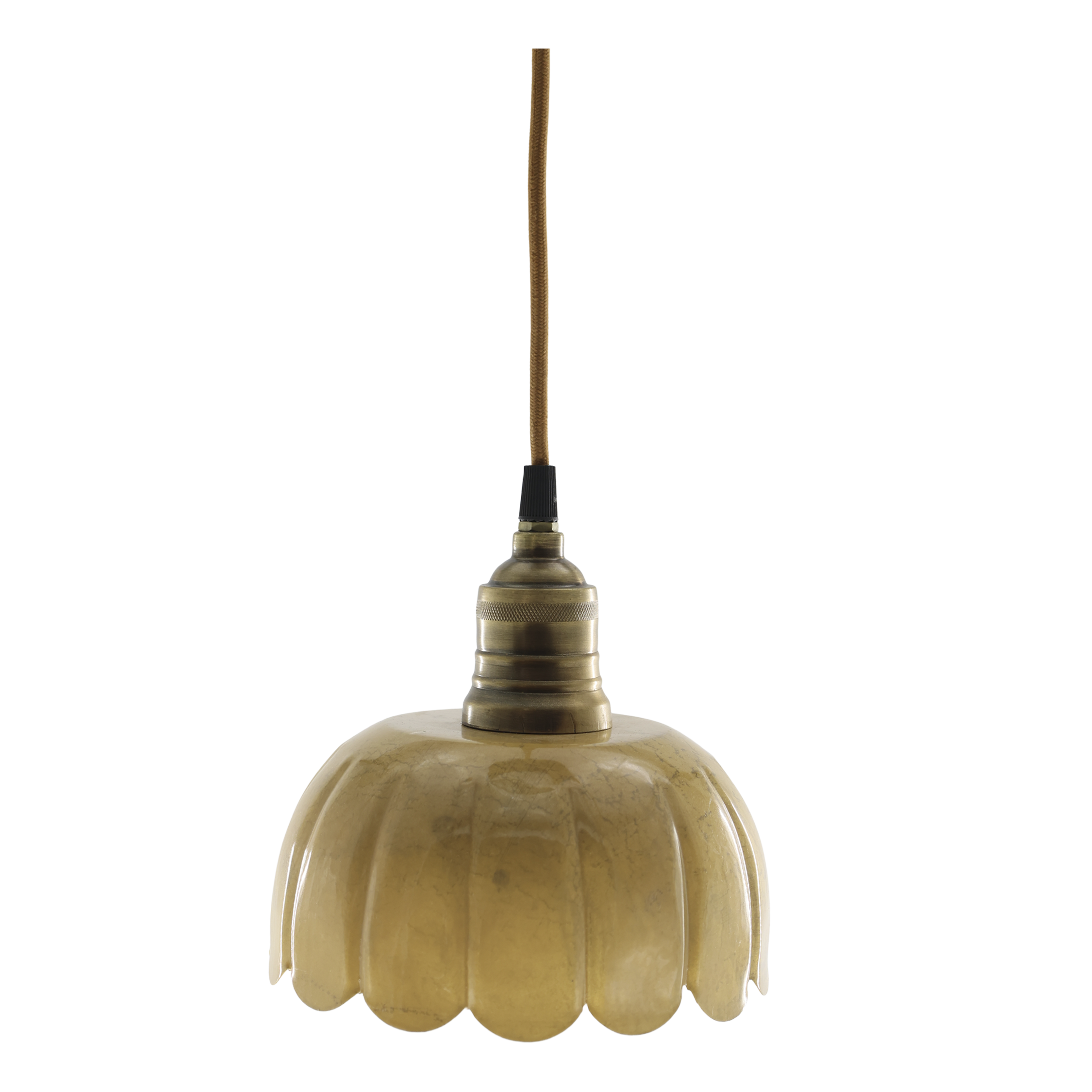 Enamel Scallop Pendant Light