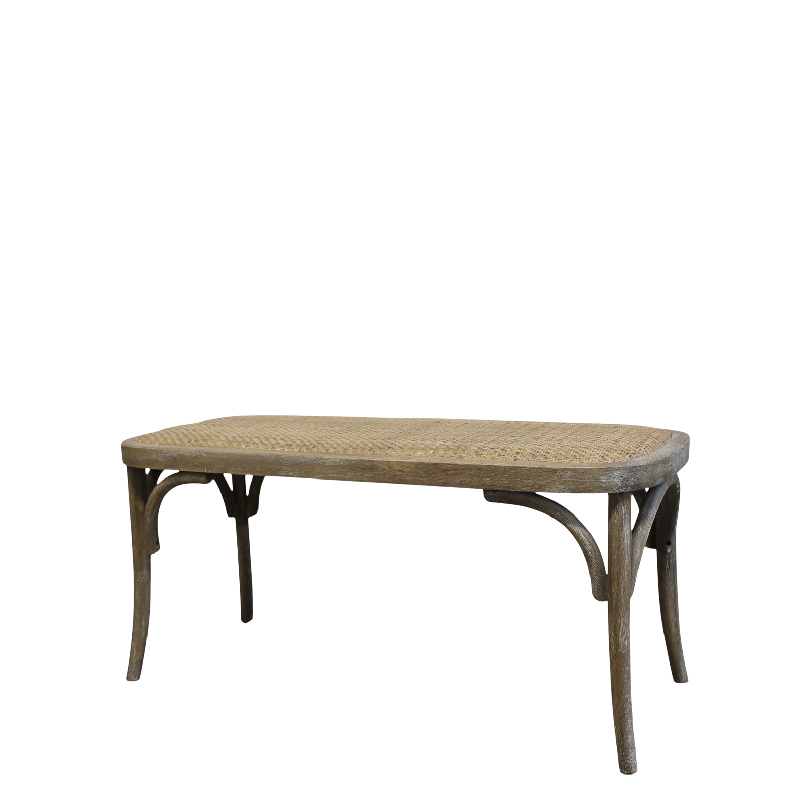 French Rattan Bench £360