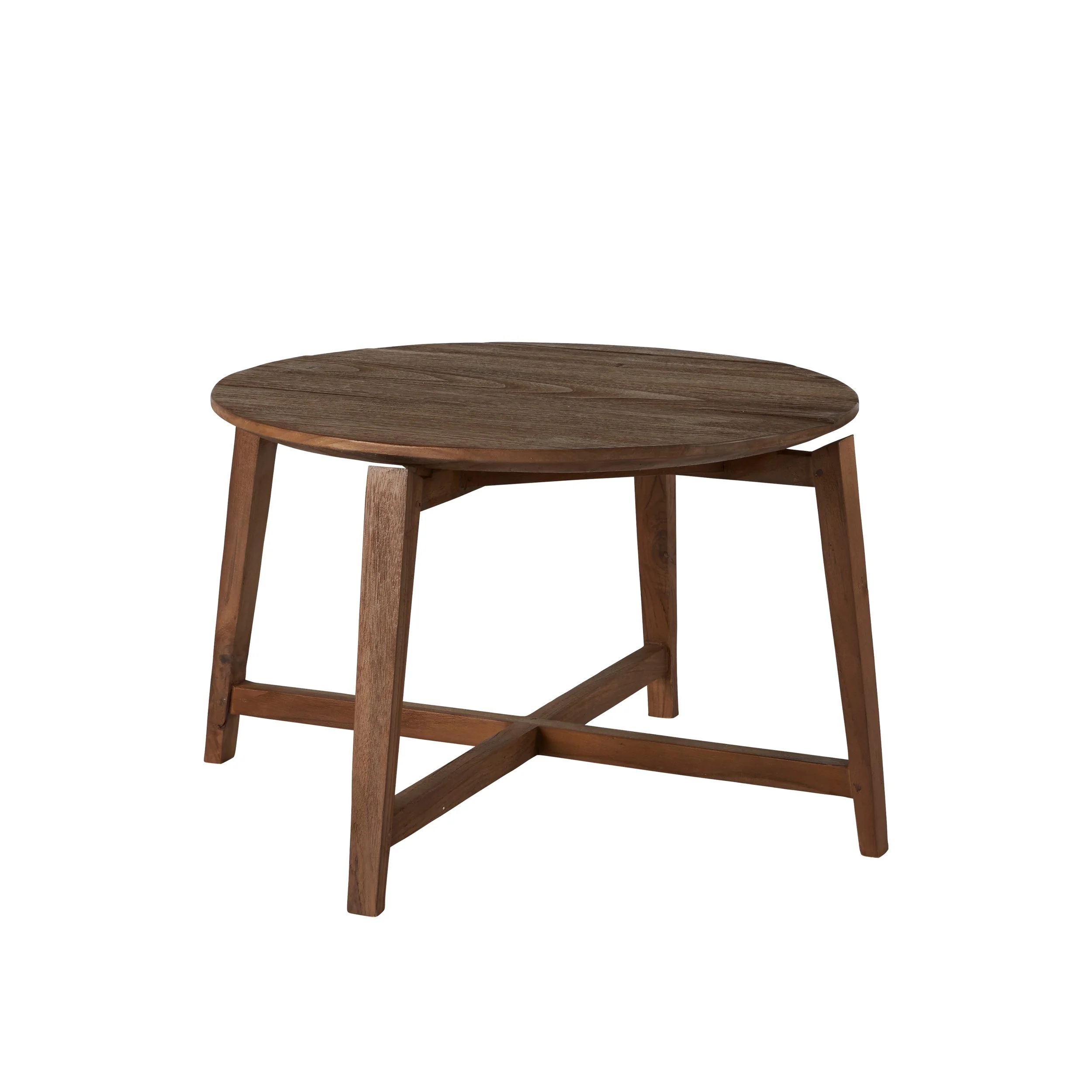 Natural Teak Round Wooden Table
