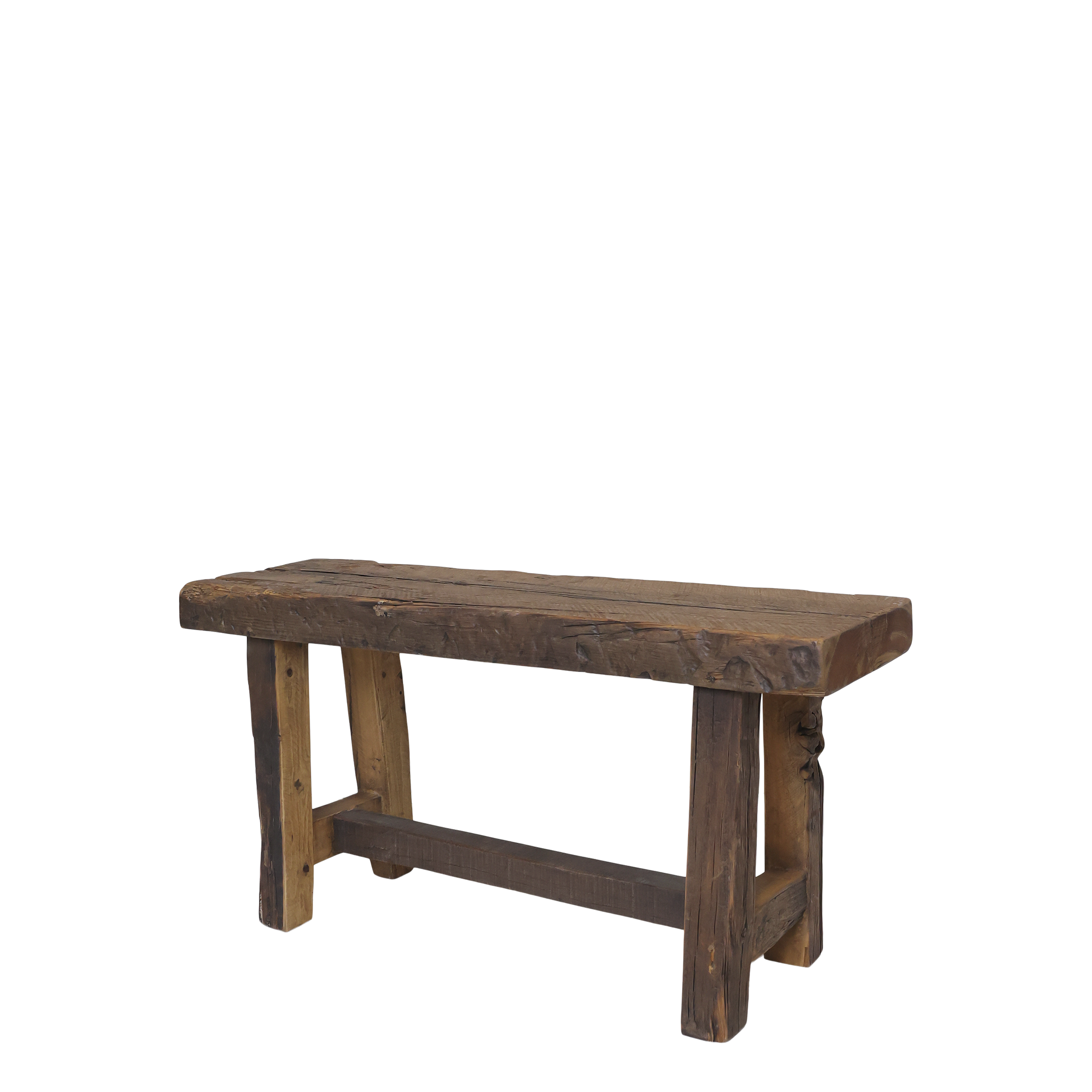 Rustic Reclaimed Wood Bench