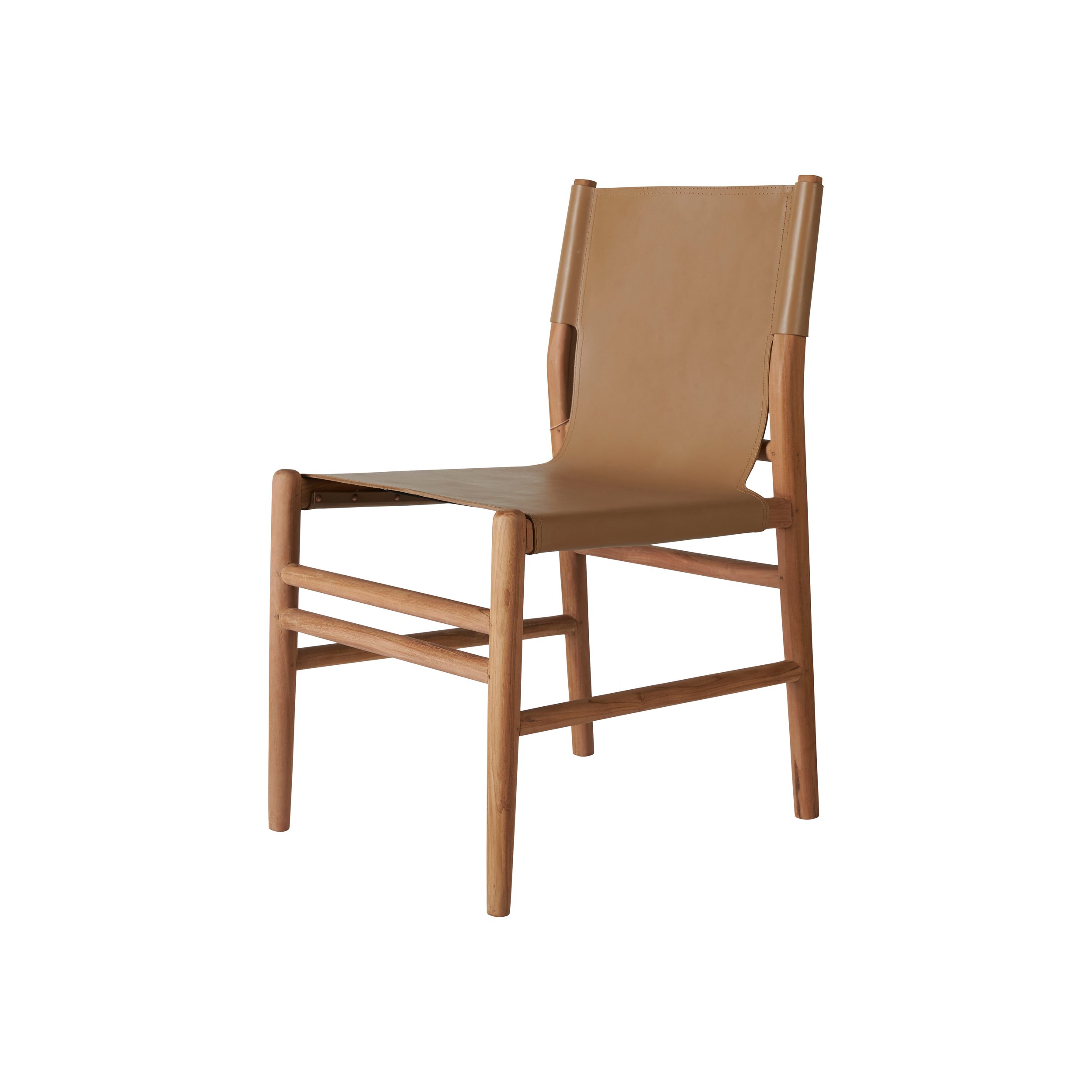 Mid-Century Leather Dining Chair