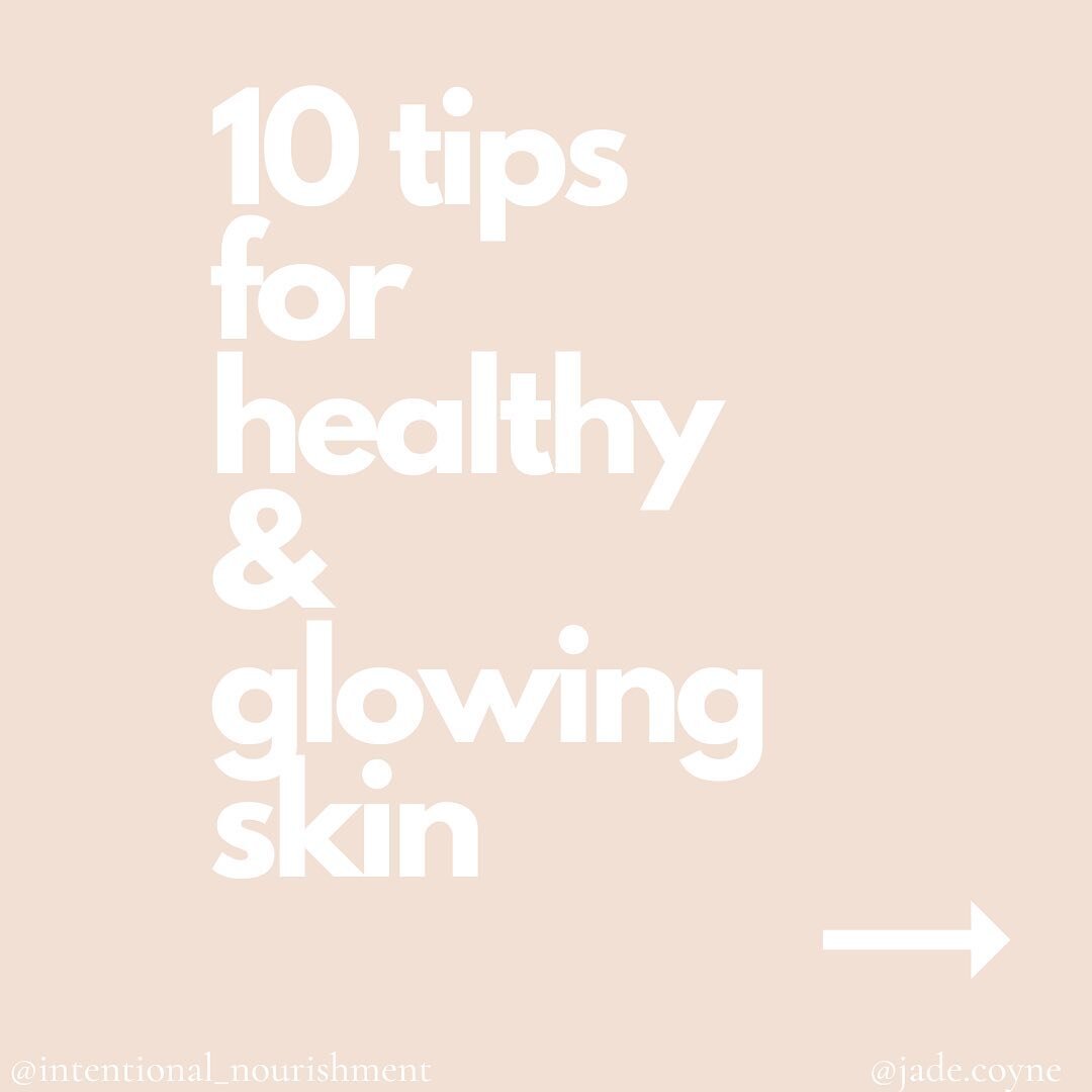 If you want healthy, radiant, and glowing skin&hellip;

We&rsquo;ve got 10 actionable tips for you today!

As a holistic skincare specialist, Jade recommends: 

- Daily walks in nature
 - Aim for 8 hours of sleep
- 10mins of daily self care
- Stay hy