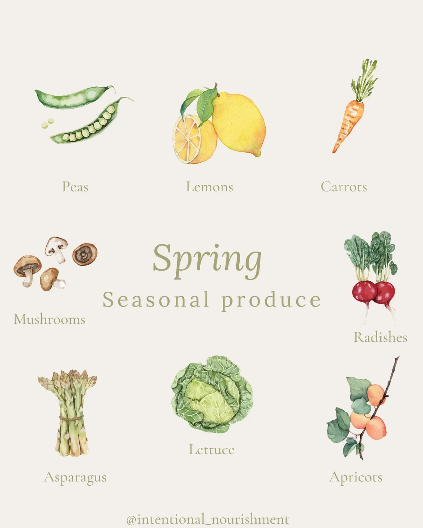 One of the simplest ways to refresh your health this spring ⬇️

Eat more seasonal foods! 🍋

Here&rsquo;s why: 

🥬 You more from your food: did you know that seasonal produce tends to be higher in nutrients AND richer in flavors?
✨You save money: se