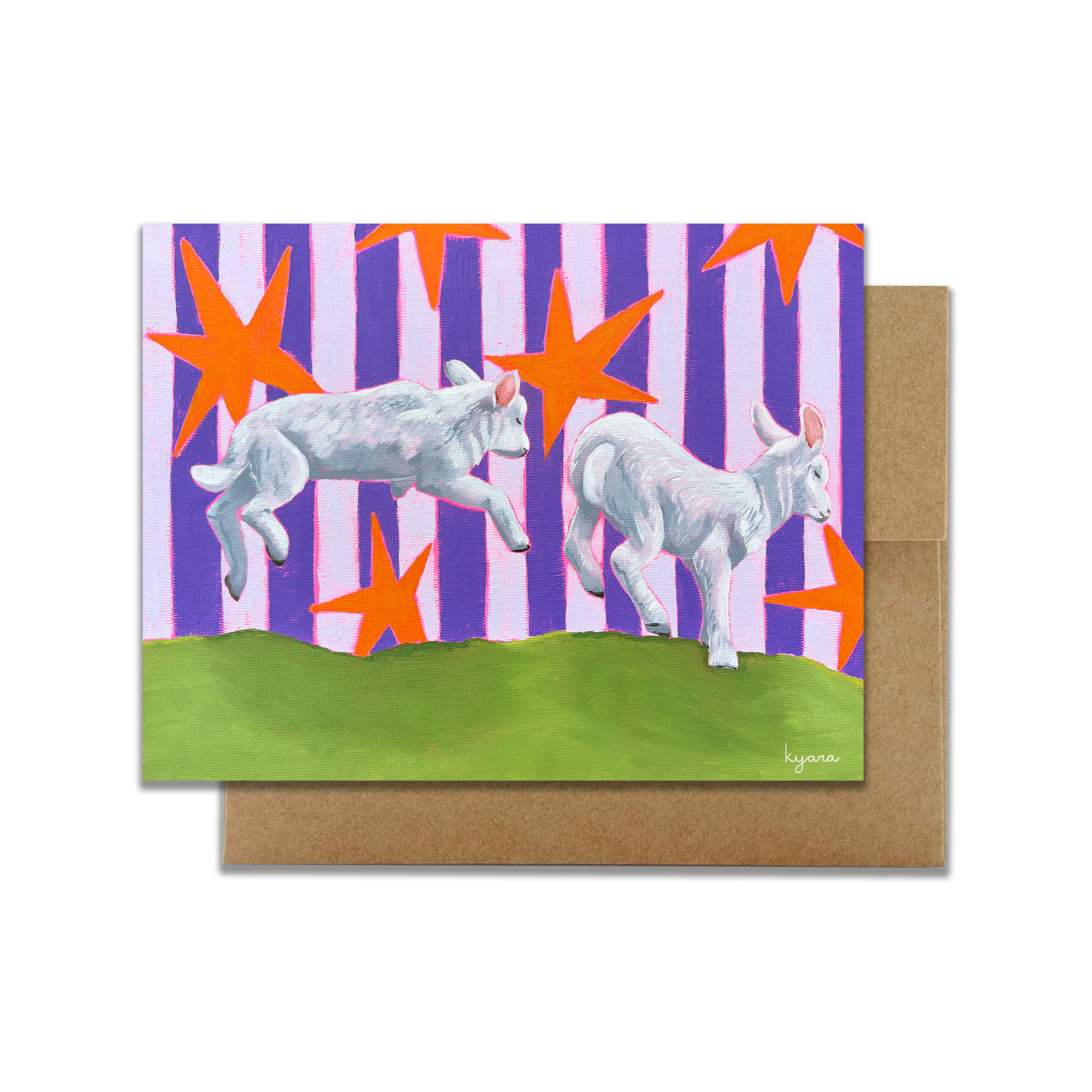little lambs painting card mockup landscape.png