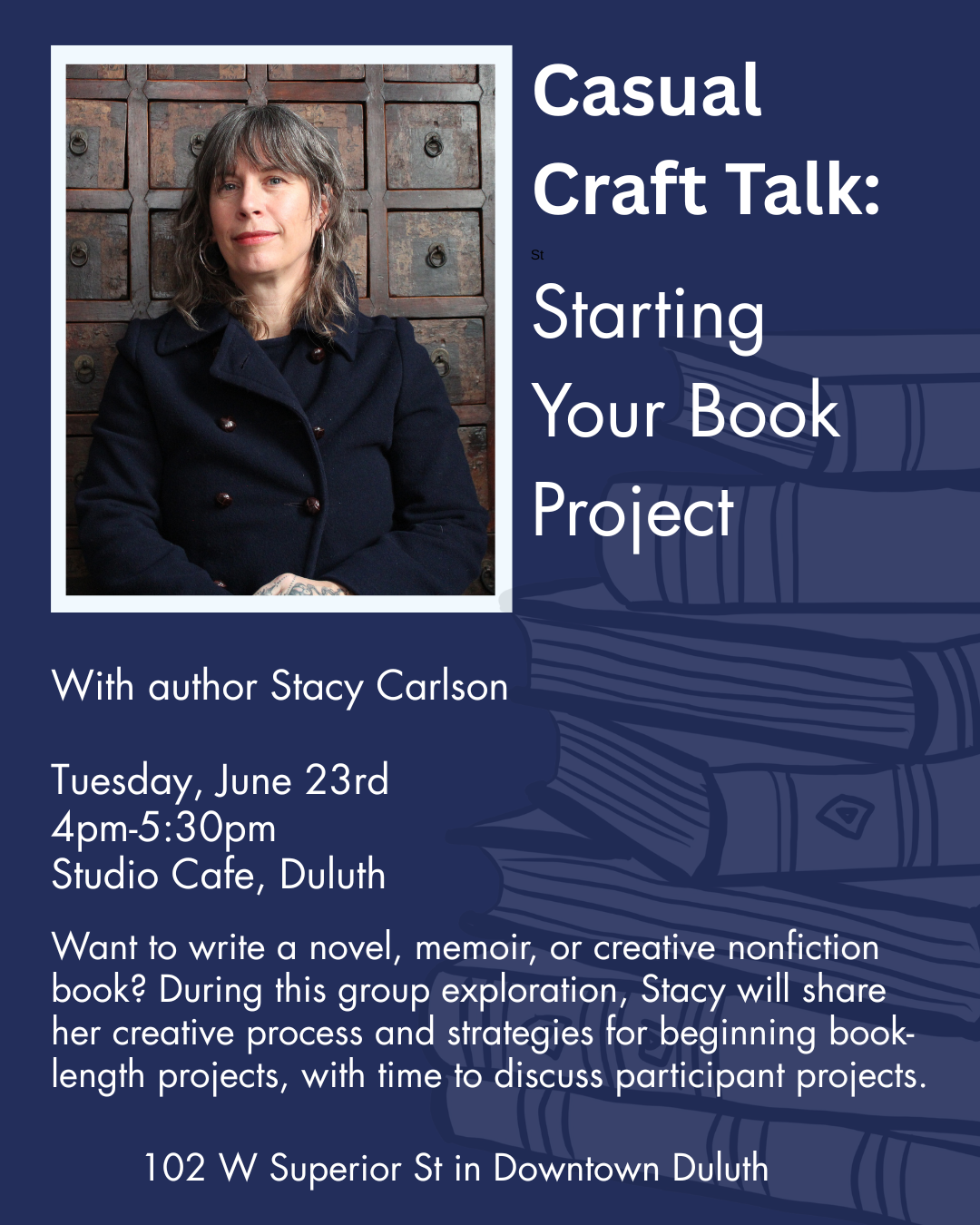 "Starting Your Novel" Discussion with Stacy Carlson