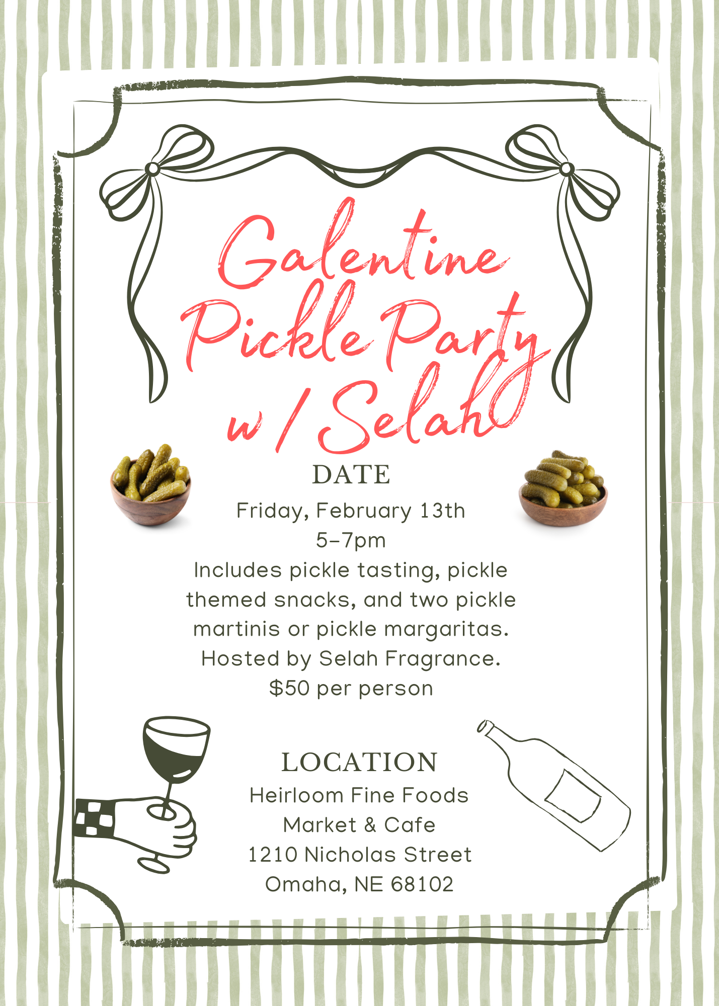 Green Striped Illustrative Dinner Party Invitation -2.png