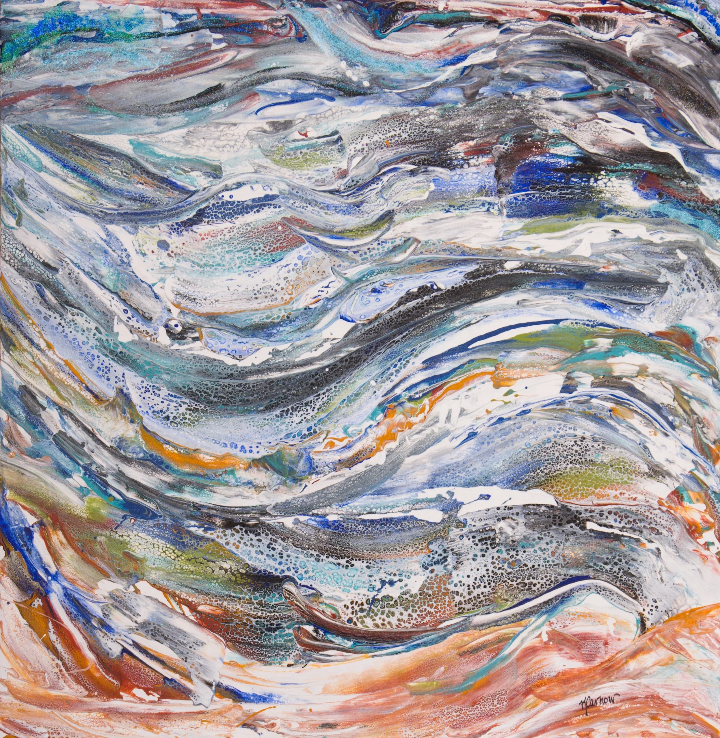 My Happy Place, mixed media, 36"x36", $425