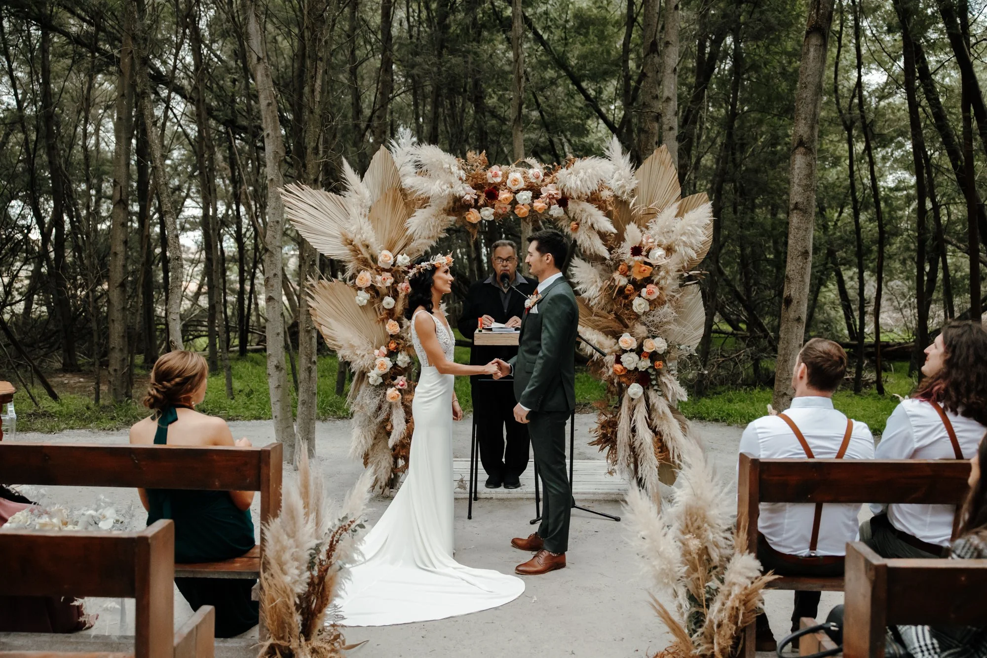 Wedding ceremony and couple photography at Die Woud near Caledon