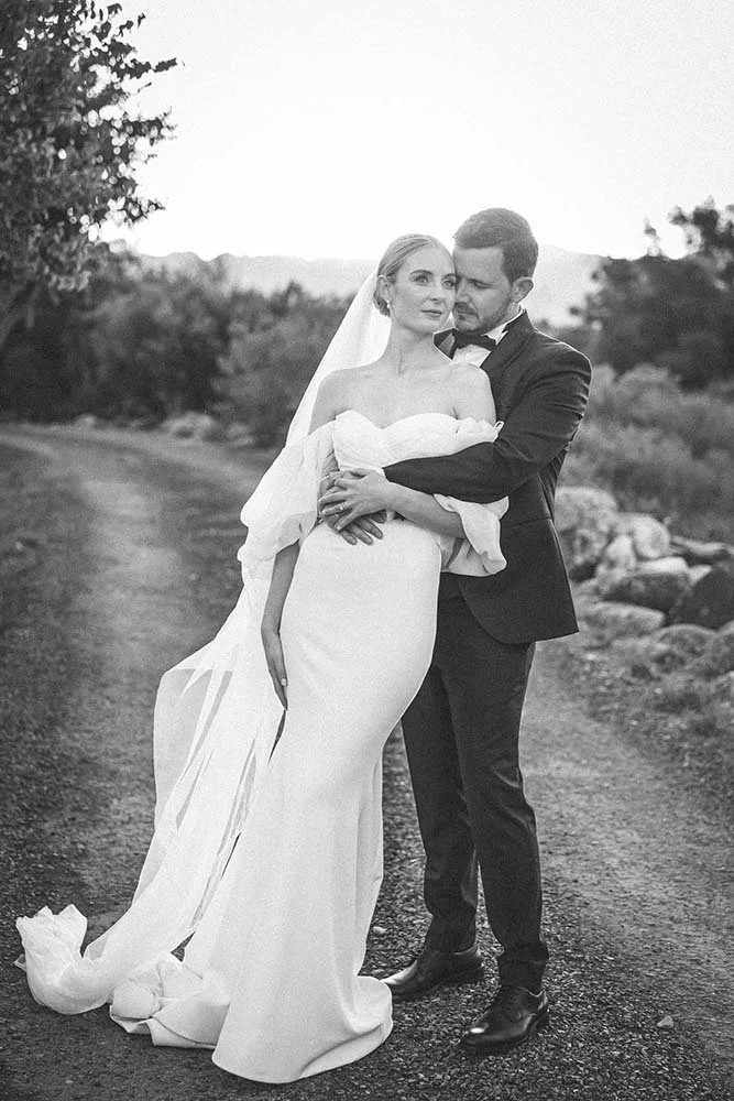 Bride and groom just enjoying a moment