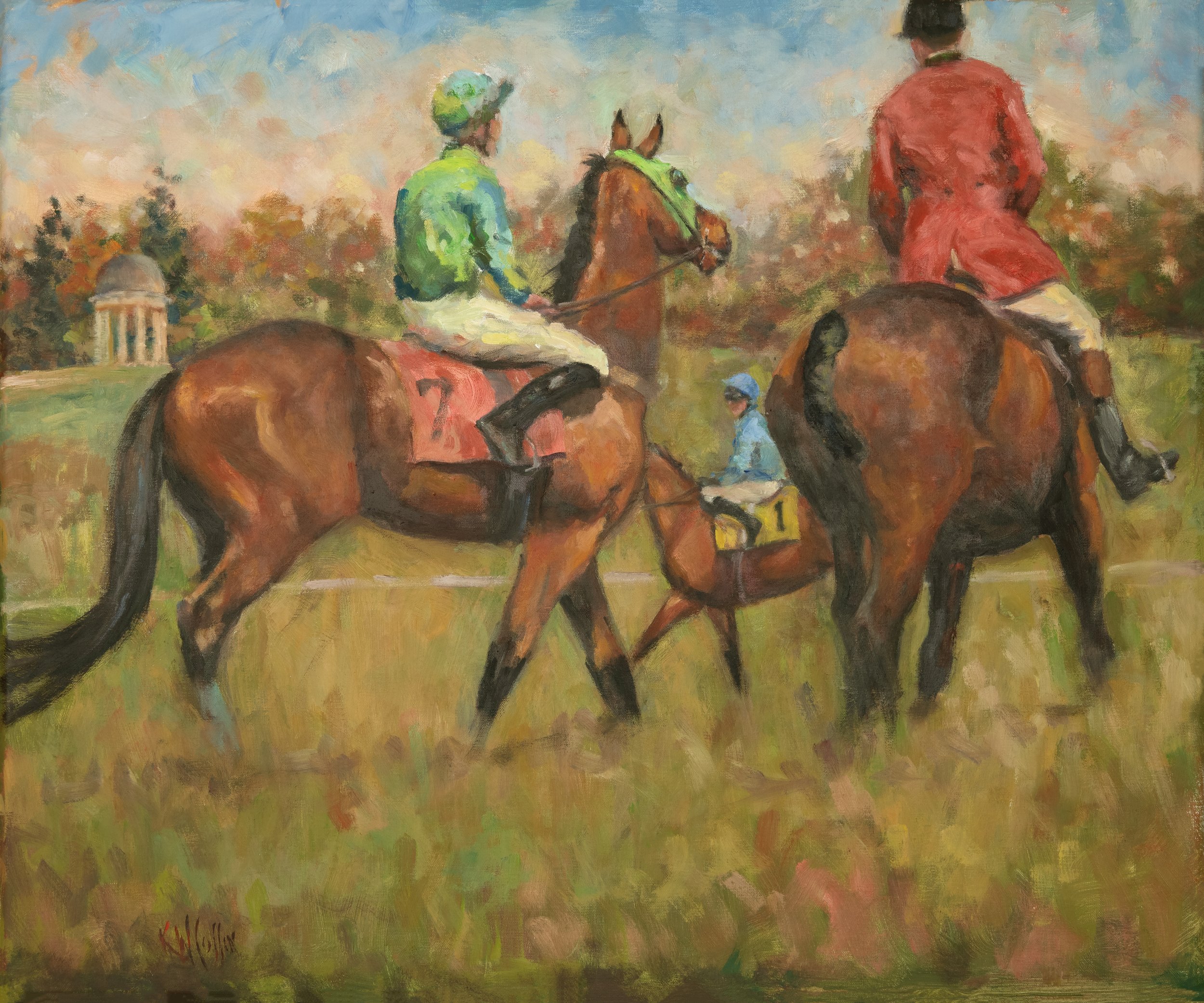 The Painting and Bottle Reveal for Montpelier Hunt Races