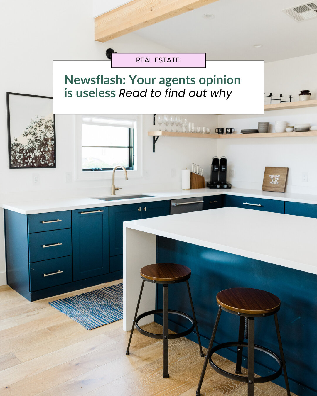 Everyone is entitled to their own opinion, but your agent's opinion is useless to you.​​​​​​​​​
Hear me out...as a real estate agent, my job is to best represent YOU. The whole transaction is about you and your best interest.

This is why I don't sha
