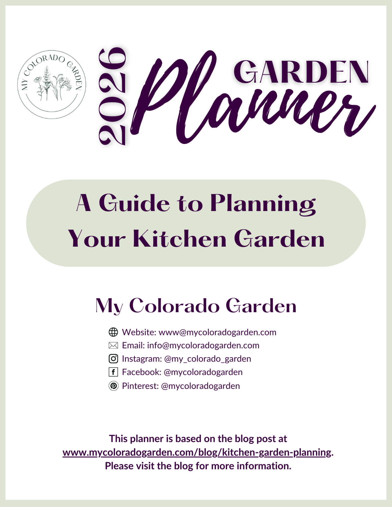 Garden Planner Cover