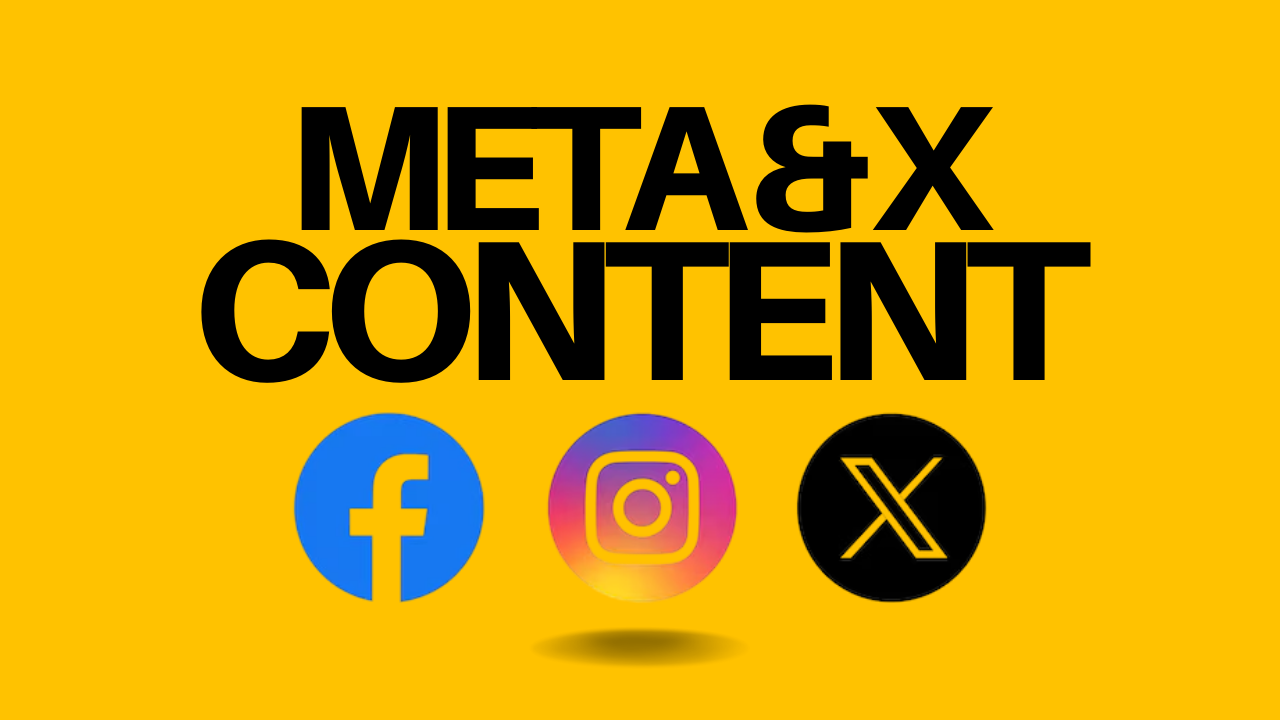 Meta & X Content