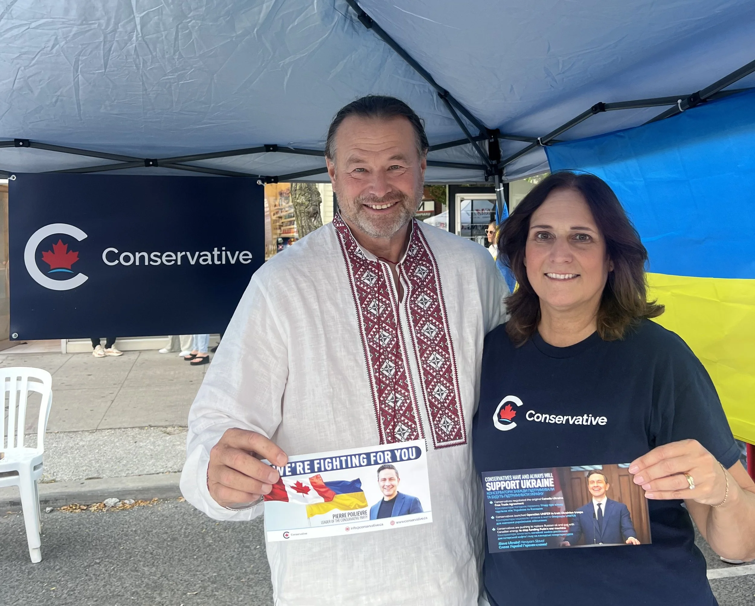 Attended the Bloor West Village Ukrainian Street Festival and connected with local Conservatives who were meeting attendees on behalf of our party, September 2025.
