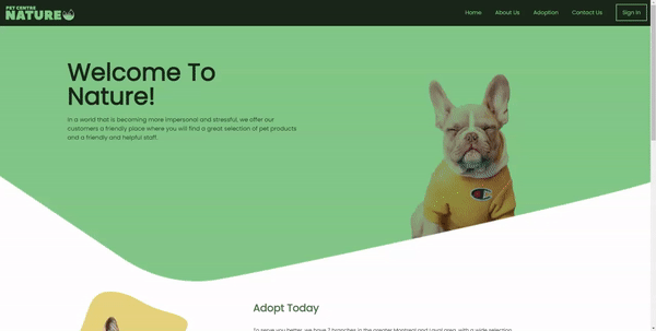 Pet Center Nature Rebrand