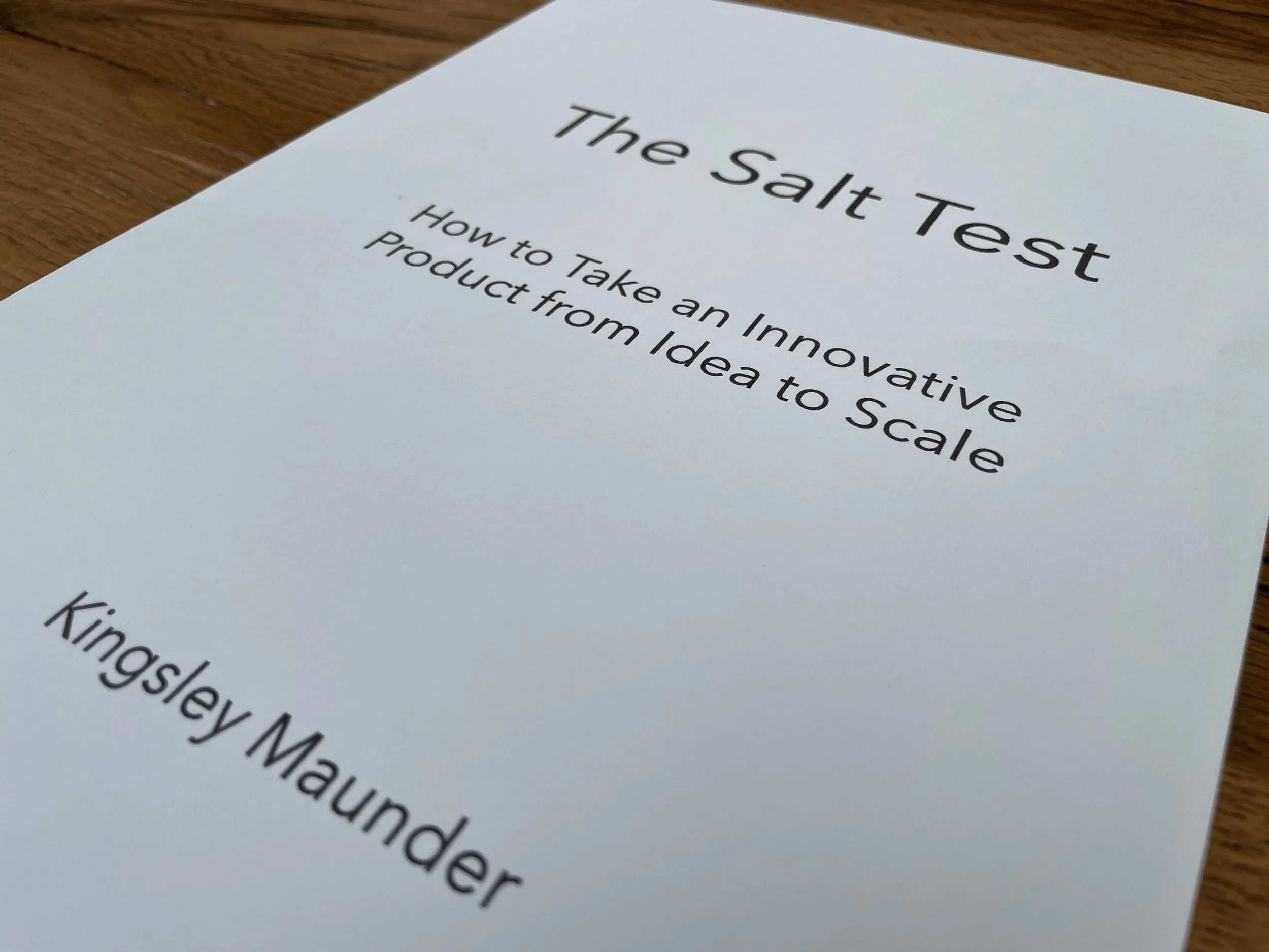 The Salt Test is coming