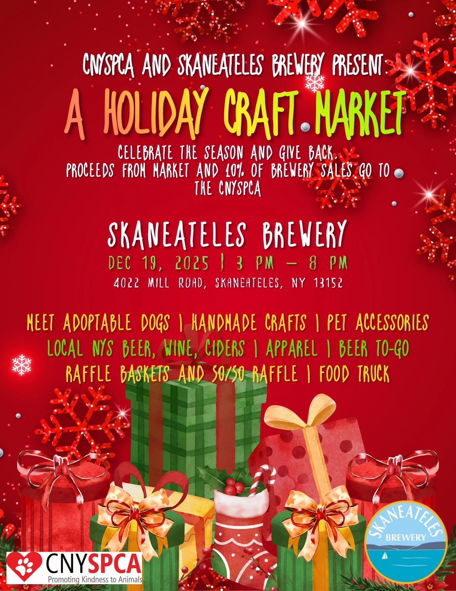 Holiday Craft Market and Fundraiser for CNYSPCA