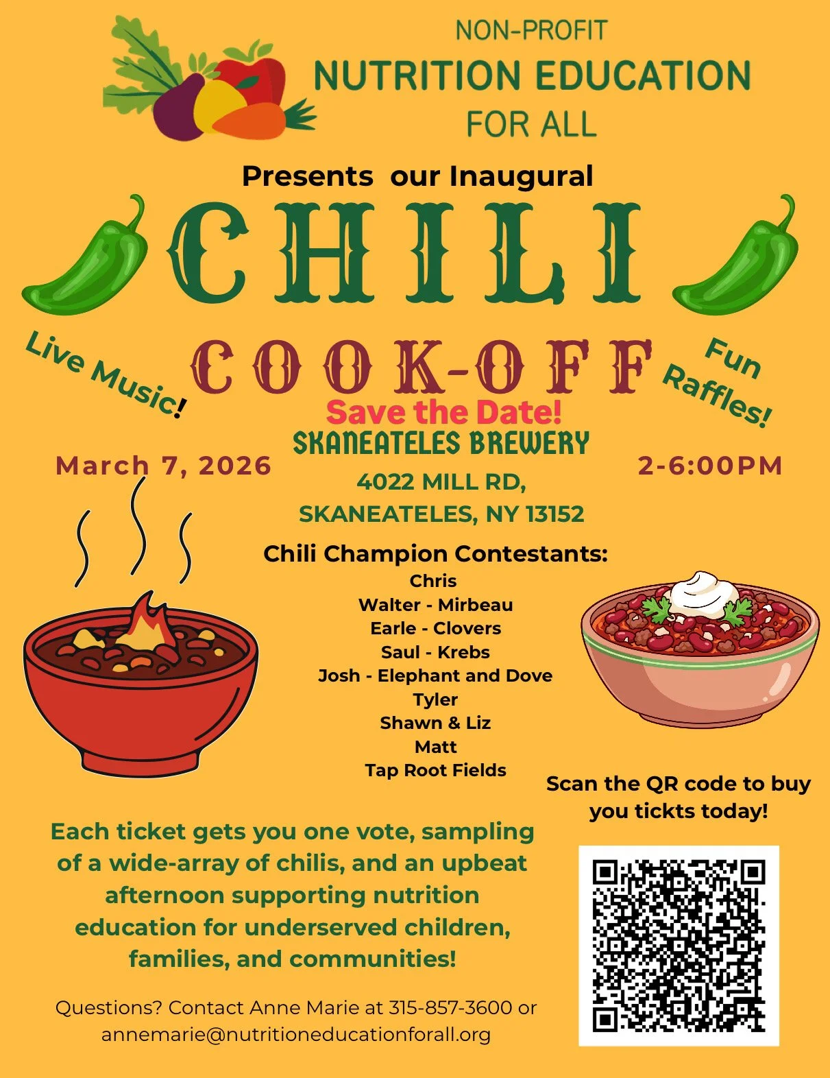Chili cook off fundraiser 