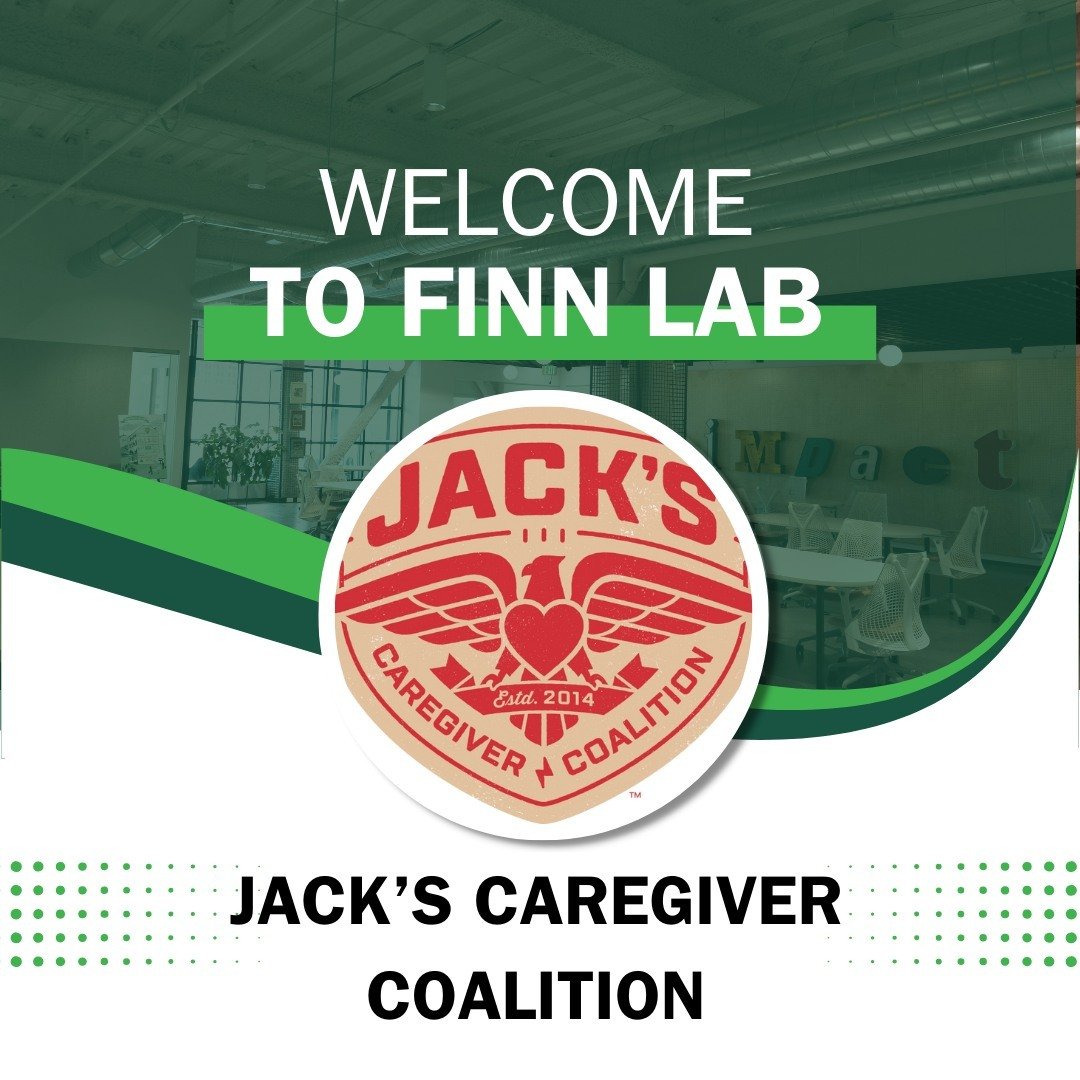 We are so excited to welcome the @jackscaregiverco Team to the FINN Lab Community! 

Jack's Caregiver Coalition's vision is to create a world where guy caregivers never feel alone. Their mission is to improve the way guys think, feel, and act through