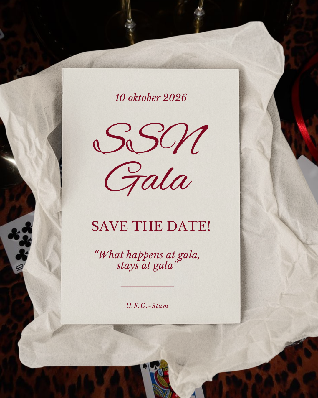 SSN gala uitnodiging