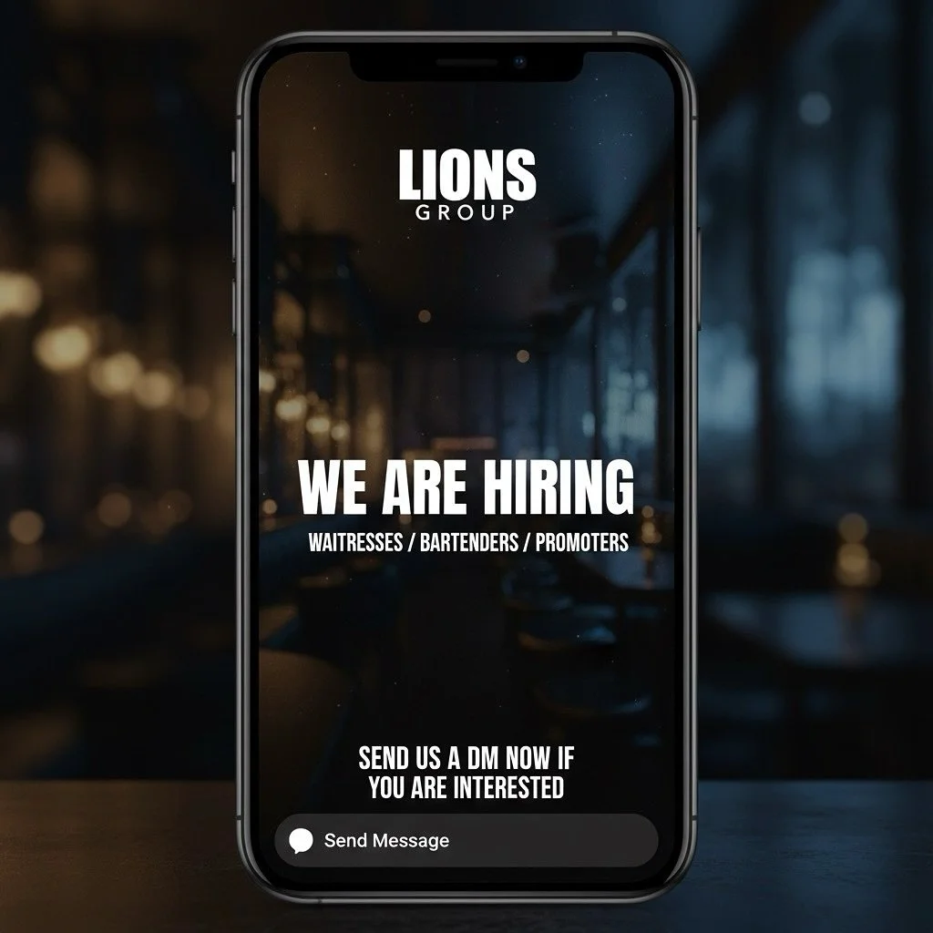 🚨 Exciting news! Lions Group is now the official operating partner of @aura57nyc and we&rsquo;re hiring! 

We&rsquo;re looking for talented promoters, bottle girls, waitresses, and bartenders to join our team. If you want to be part of NYC&rsquo;s h