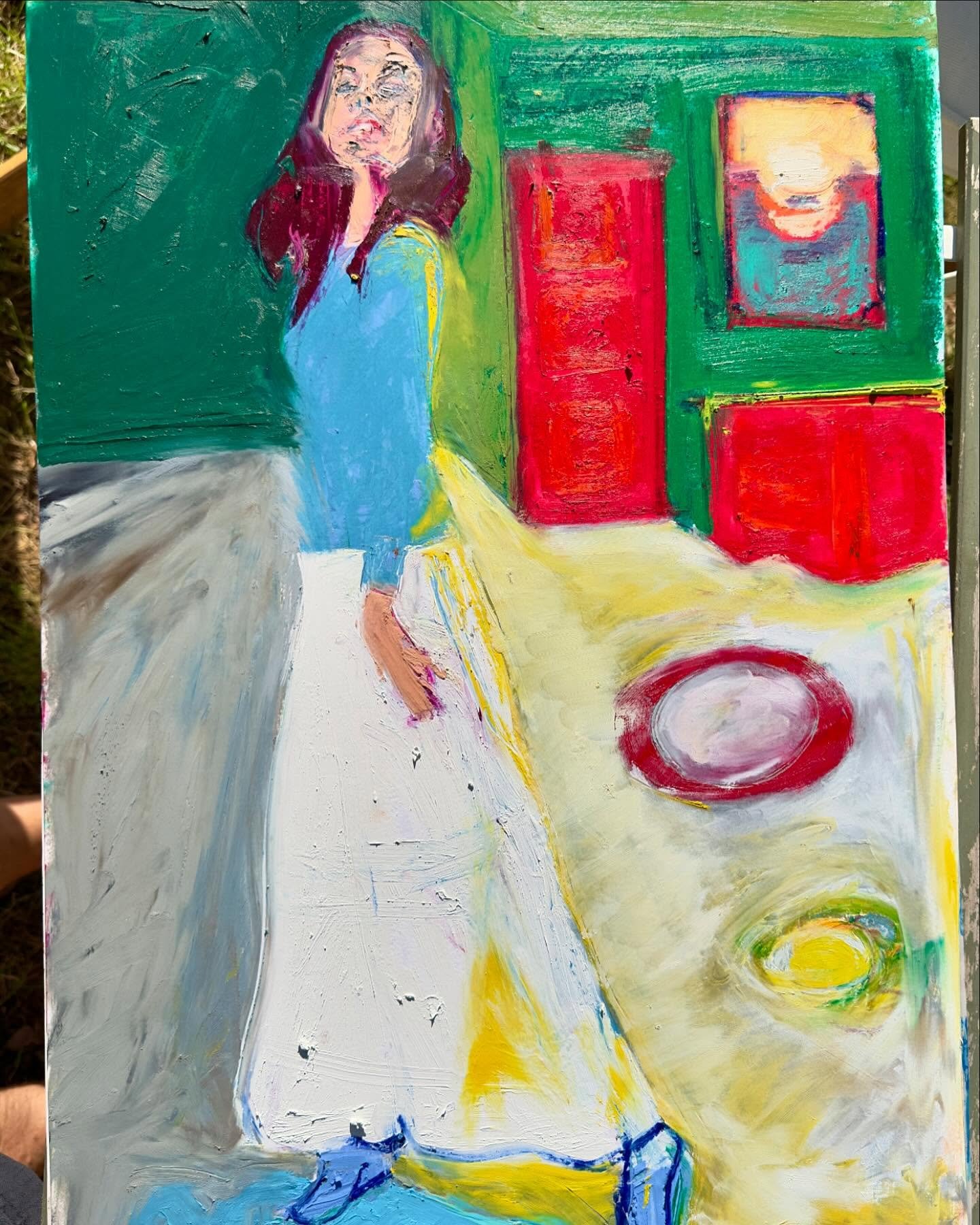 This one was supposed to be someone specific but I couldn&rsquo;t get it right so now it&rsquo;s called &ldquo;classy lady next to sassy rothko&rdquo; and I&rsquo;m going to try again