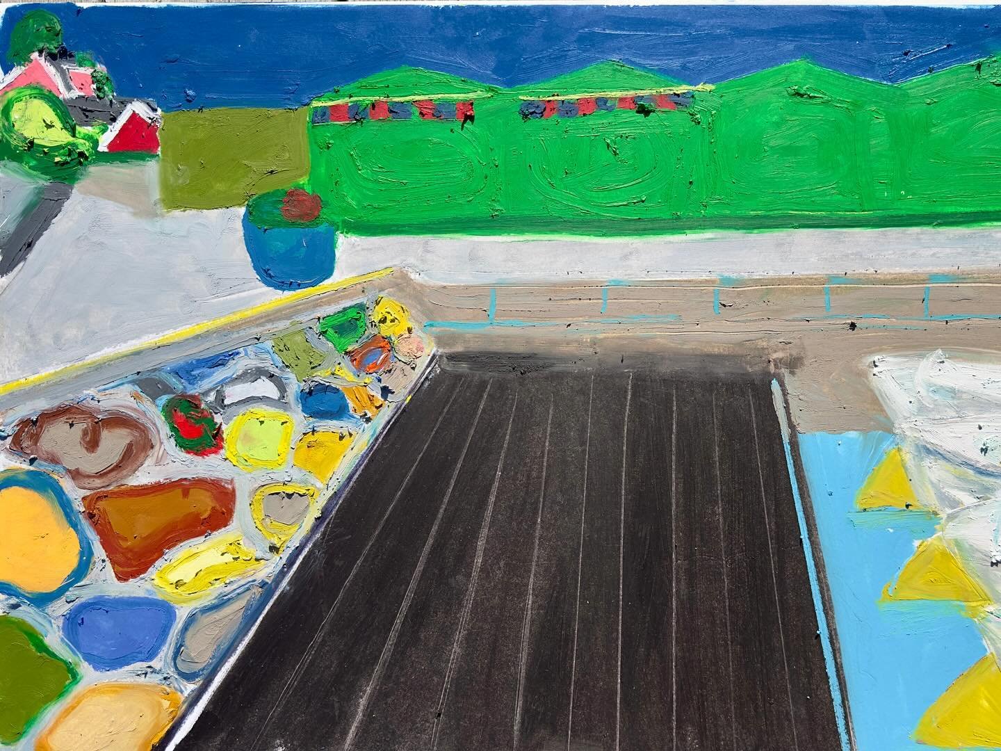 First (for real) 3 paintings for my #arild show that @gallerifredland might put on one day if they say yes (it&rsquo;s empty right now, so maybe a quick one?!)::) I redid one from before after I hit my vibes with the hamnen and like all 3 a ton bette