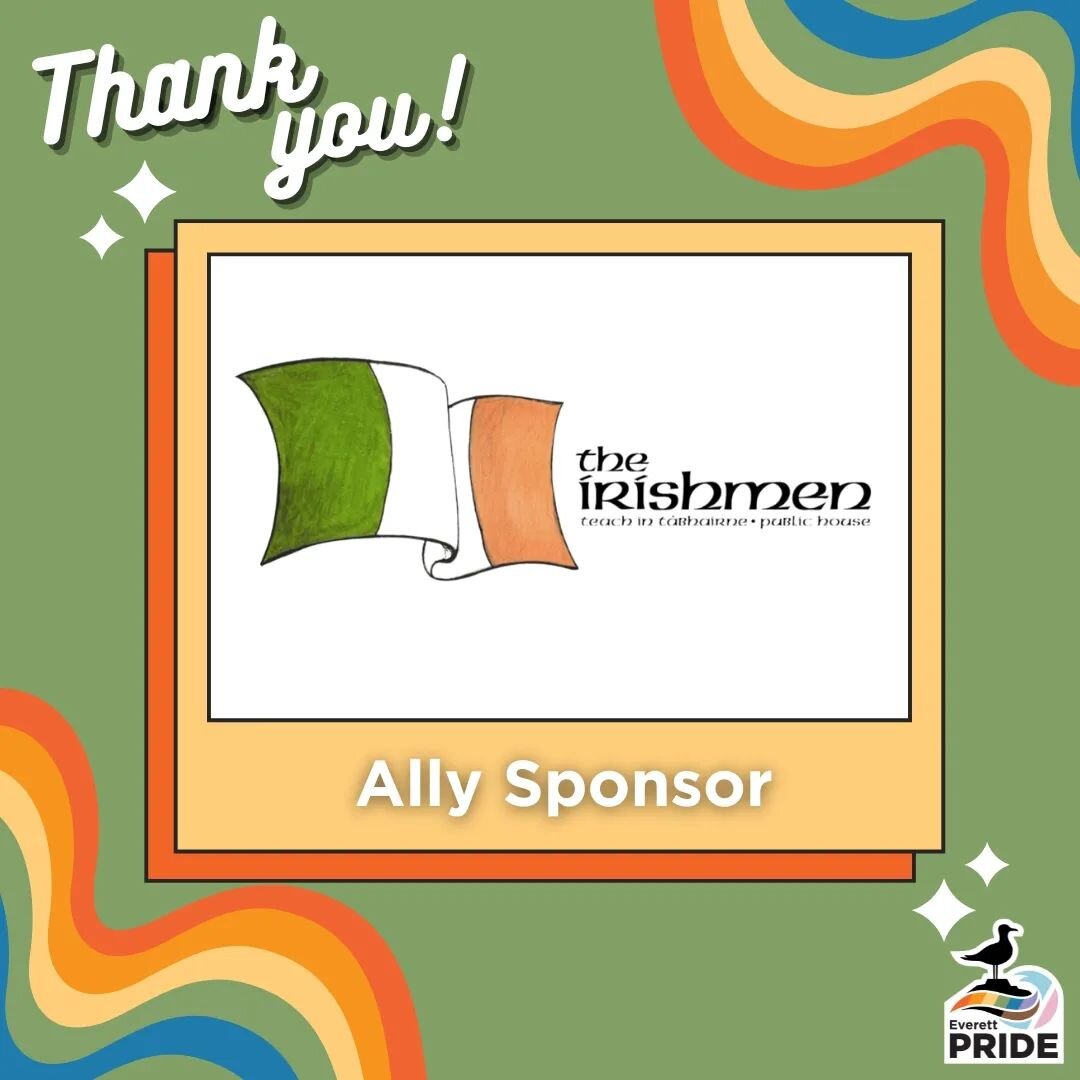 Thank you to our Ally Sponsor @irishmenpub for stepping up to sponsor #EverettPride2024 and for your continued support!

If you or your business want to sponsor #EverettPride2024 reach out to us today at sponsorship@everettpride.org TODAY!!

#sponsor
