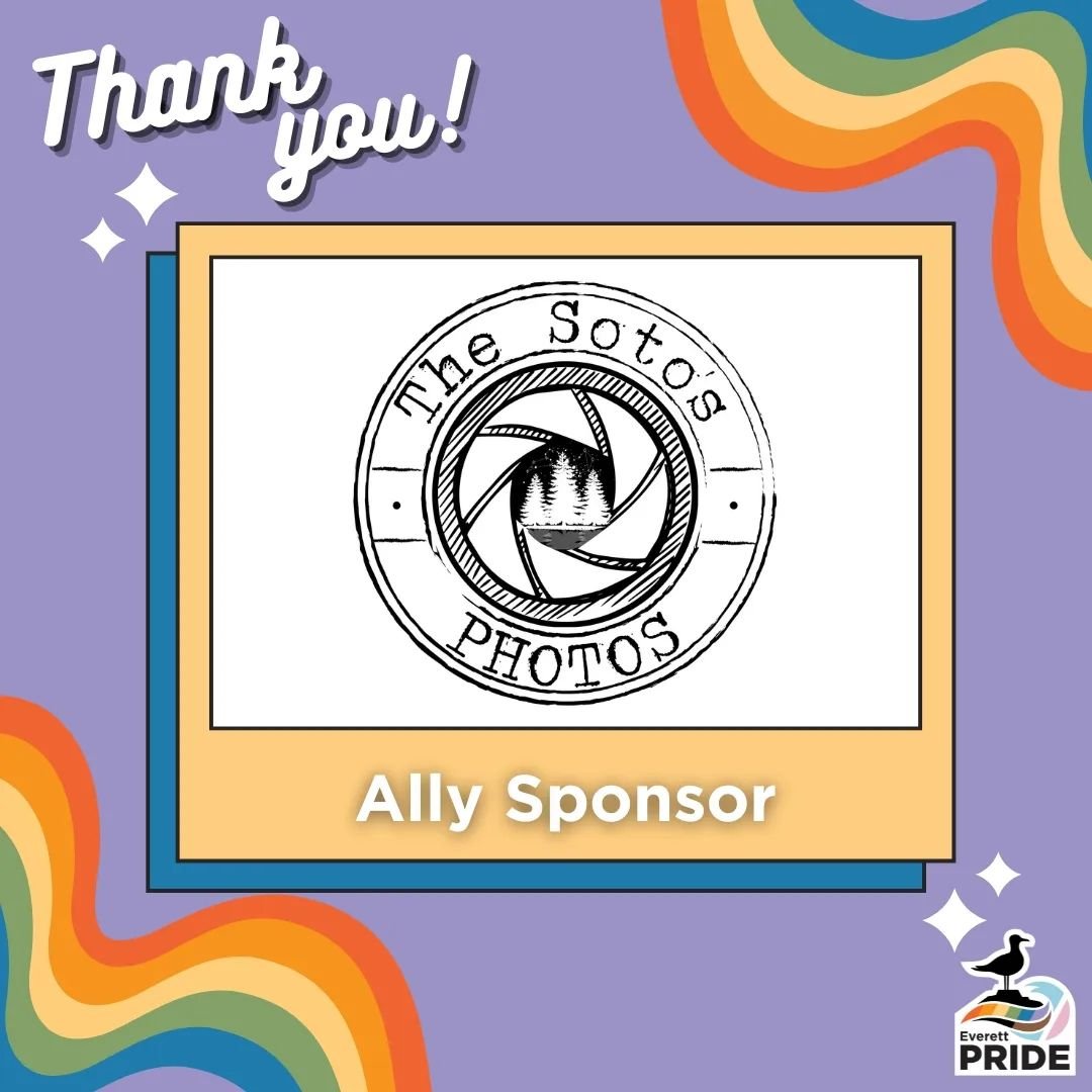 Thank you another Ally Sponsor @theajsotophoto !

They will be providing photography, video and drone for Everett Pride this year.  So keep an eye out for them during the Block Party.

We look forward to seeing you out there out the Block Party June 