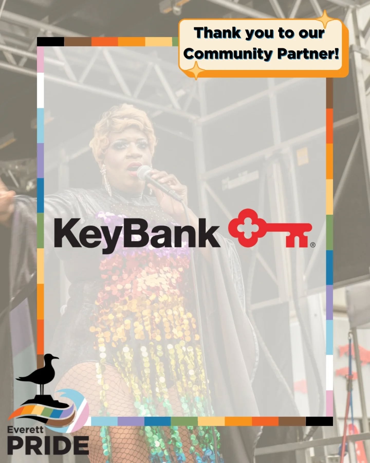 Thank you to @keybank for being a community partner in bringing pride to Everett this year!
Key Bank is committed to inclusion and belongings throughout their business, from the teammates they hire and the clients they serve, to suppliers they use a