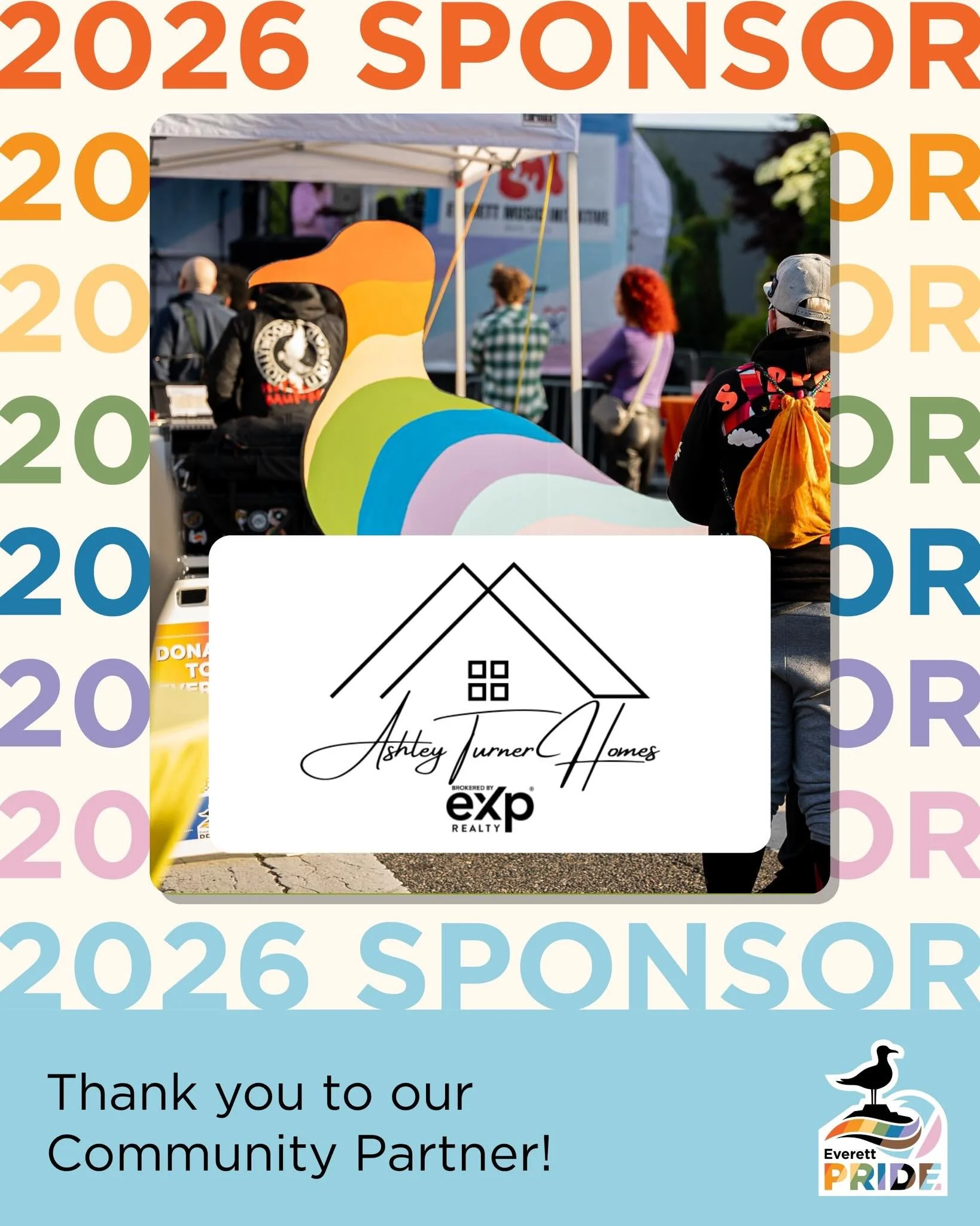 A big thank you to @ashleyturnerhomes for sponsoring Everett Pride 2026 🌈 As most of you know, Ashley works tirelessly to make Everett Pride what it is every year. We appreciate all that you do, Ashley 💖

Everett Pride wouldn&rsquo;t exist without 