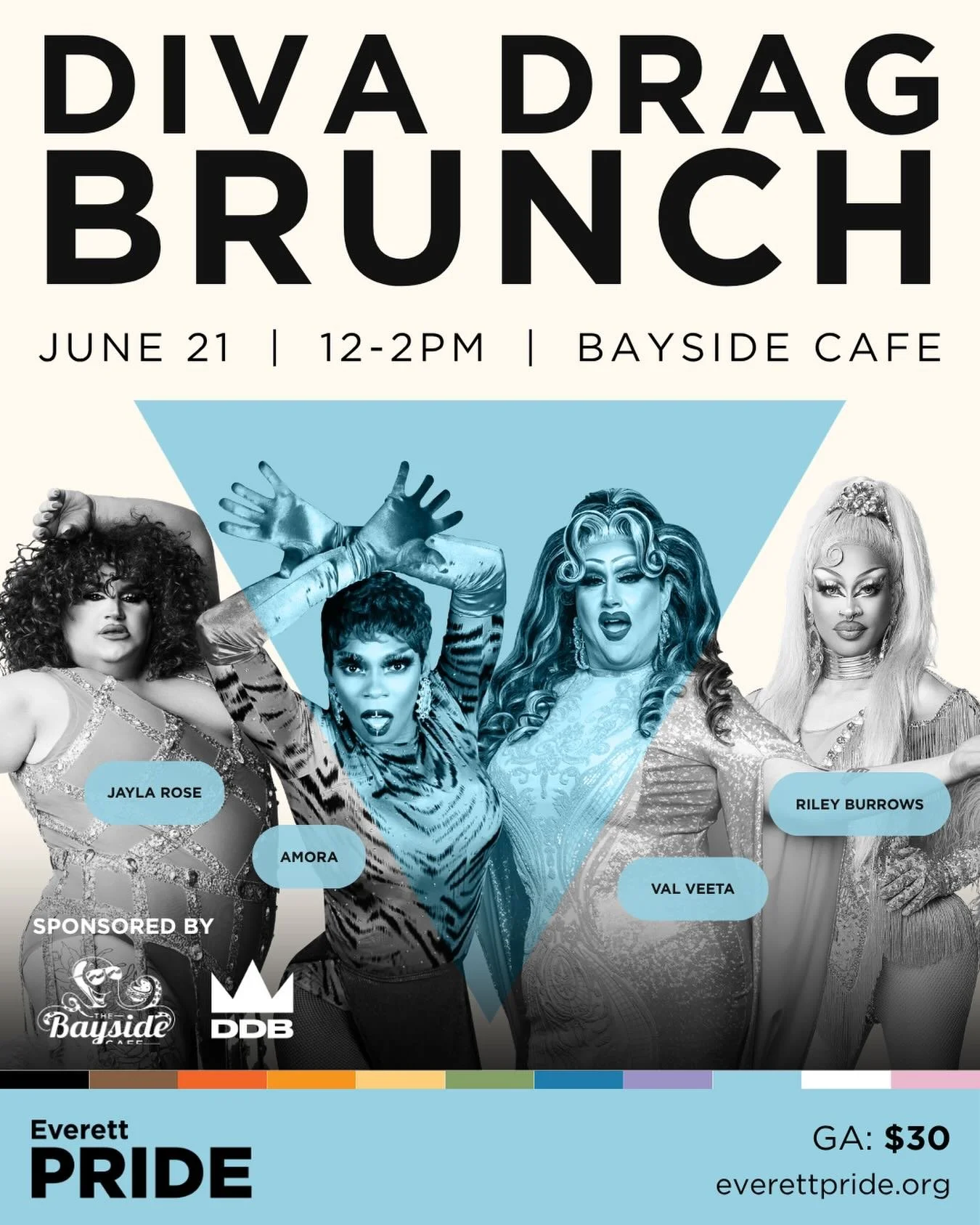 🎟️ TICKET PRICE DROP ALERT! We know times are tough and gas prices are high, so we&rsquo;ve dropped our ticket price for Drag Brunch. We&rsquo;d love to see you on Sunday, June 21! There will be amazing performances by Amora, Jayla Rose, Riley Burro