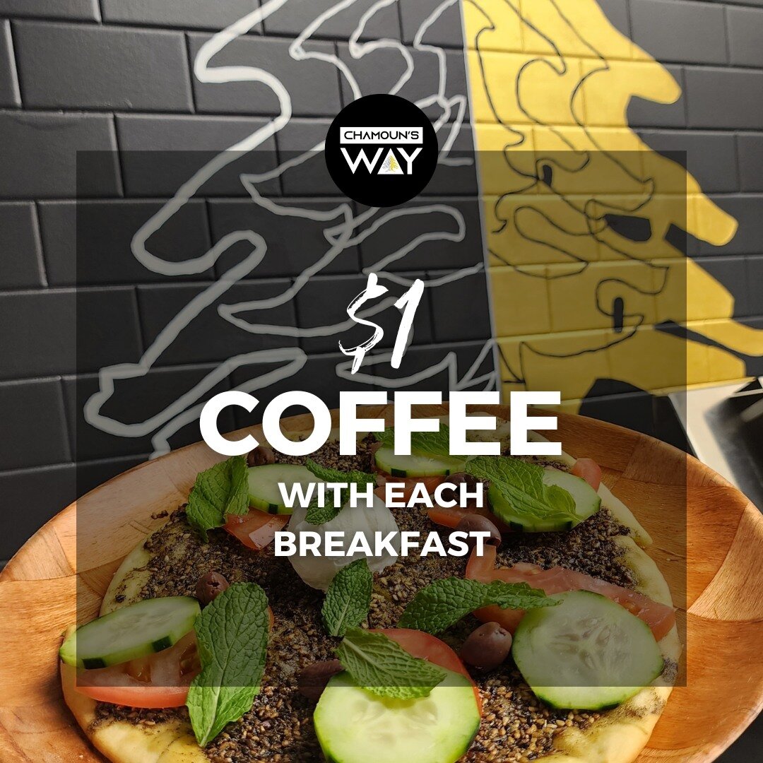 Start your day with a Lebanese breakfast and enjoy a $1 coffee at our 📍888, 6th Avenue branch

⬆️ Head over now to the Link in Bio and order via
#grubhub
#ubereat
#doordash

#LebaneseManoushe #Manoushe #Zaatar #HealthyEating #DeliciousFood #Customiz