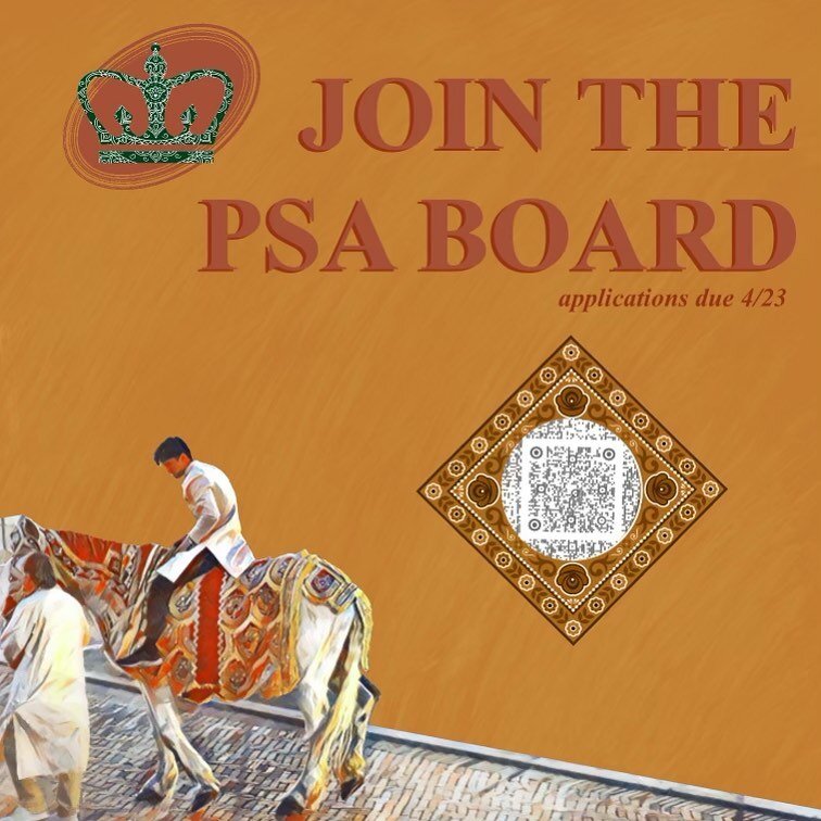 JOIN THE PSA BOARD!! 🥳

PSA E-Board and Chair Applications are now open!! Due next Monday, April 23rd!

Edit: if you&rsquo;re having a hard time scanning the QR code, the application form is linked in our highlights!