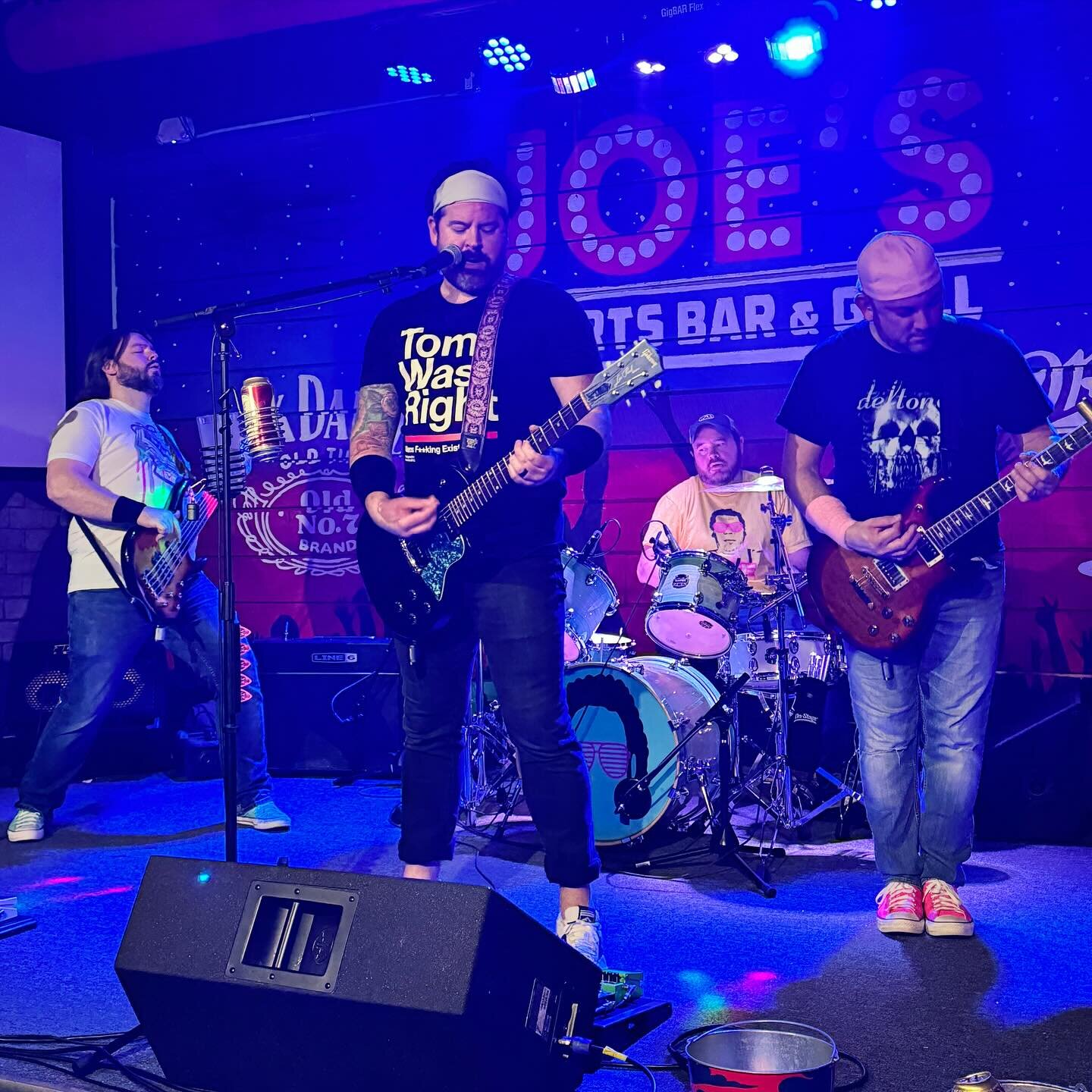 Thank you @joessportsbarngrill_johnscrk for another great show this past Saturday! And thank you to everyone that came out! We had a blast debuting some new songs &amp; we hope you enjoyed them just as much. 😝🤘🏼

Keep an eye on our calendar for mo