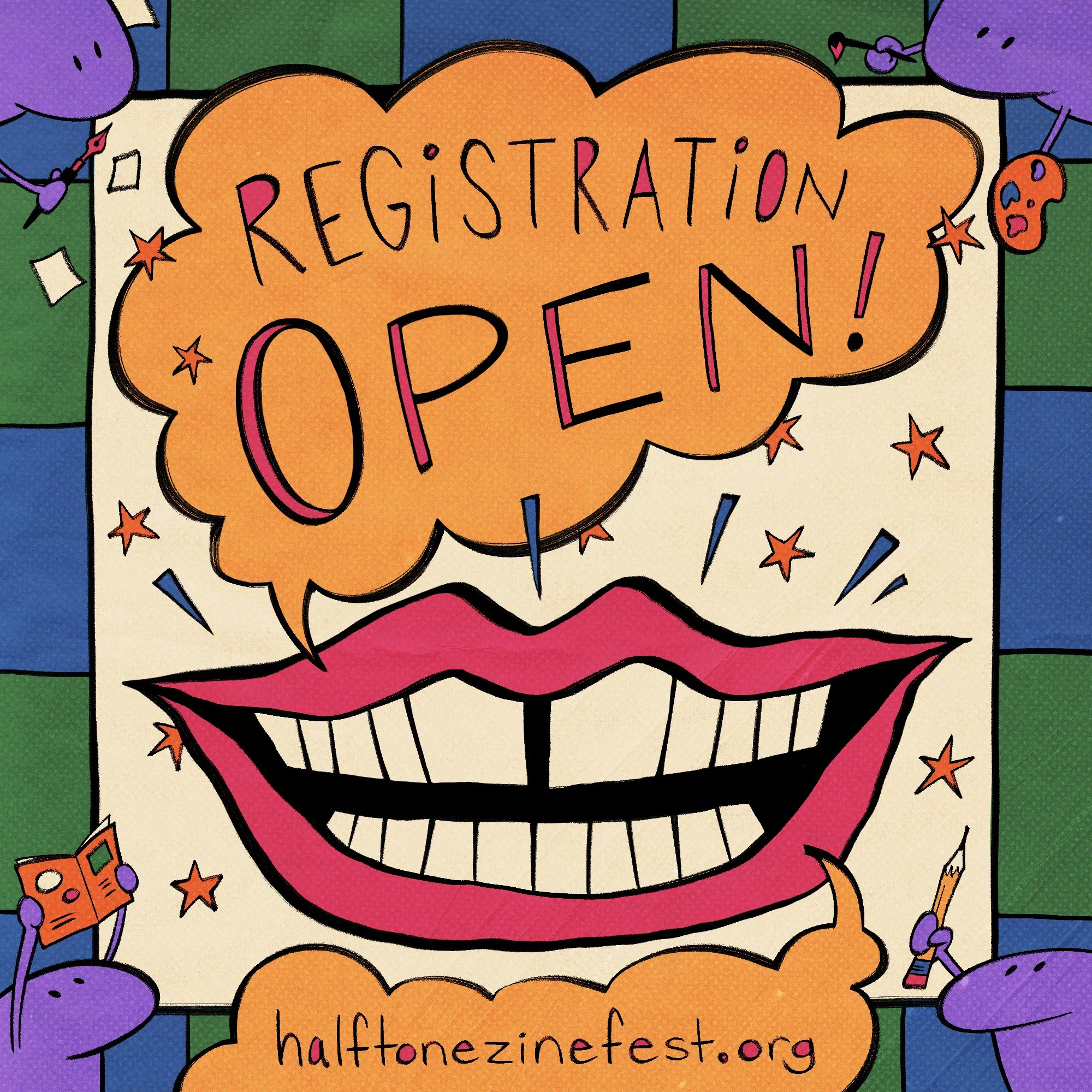  Halftone Zine Fest 2026 registration is now OPEN!
