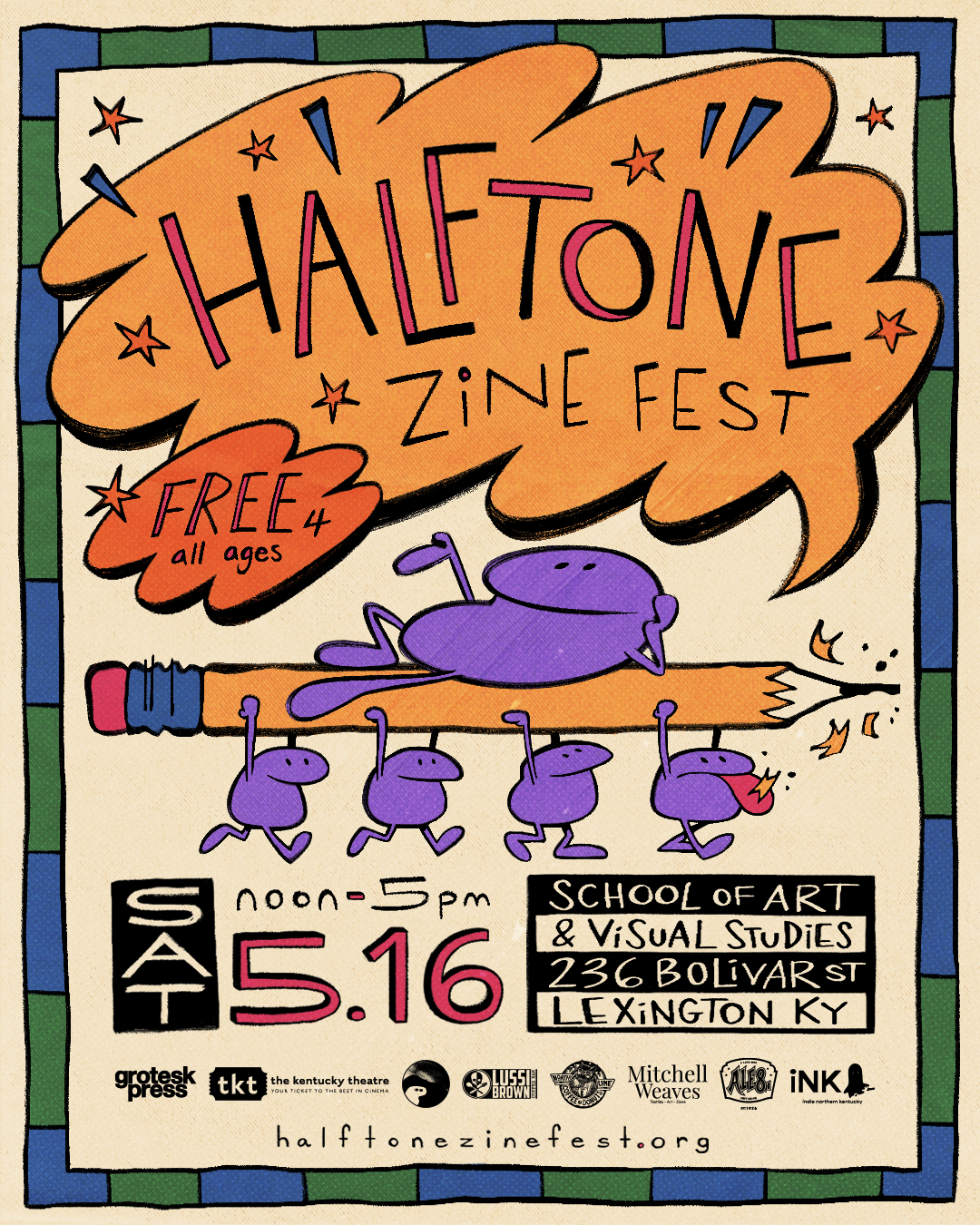 Halftone Zine Fest 2026 Poster!!