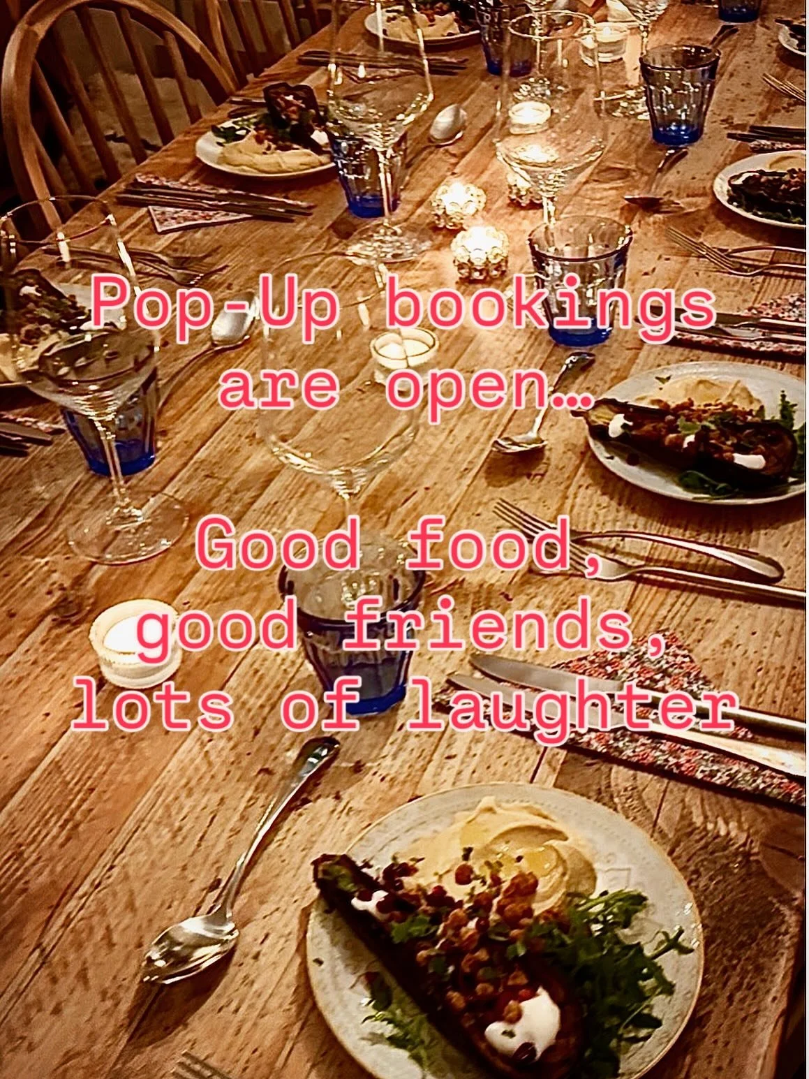 I&rsquo;m resolutely avoiding any comment about the January blues&hellip; just know that my Pop-Up is such an antidote to a cruddy time of year. 

Food to bring a smile, with your friends, in my home.

#popupsupperclub #eatlocal #surreyfood #surreyev