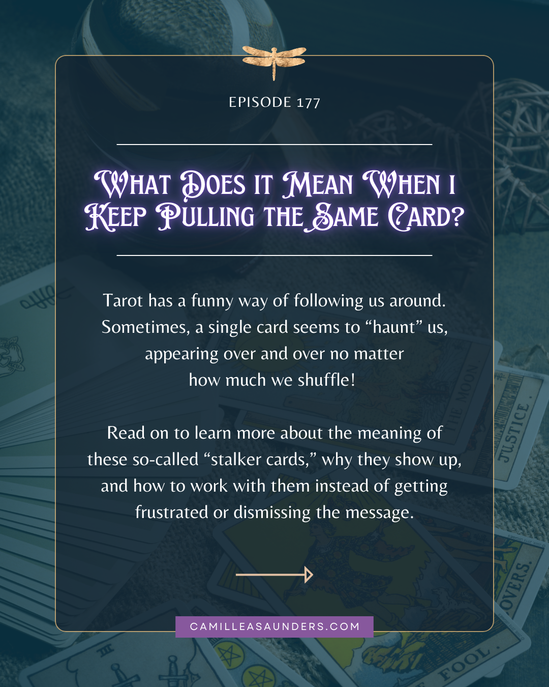 What does it mean when I keep pulling the same card?
