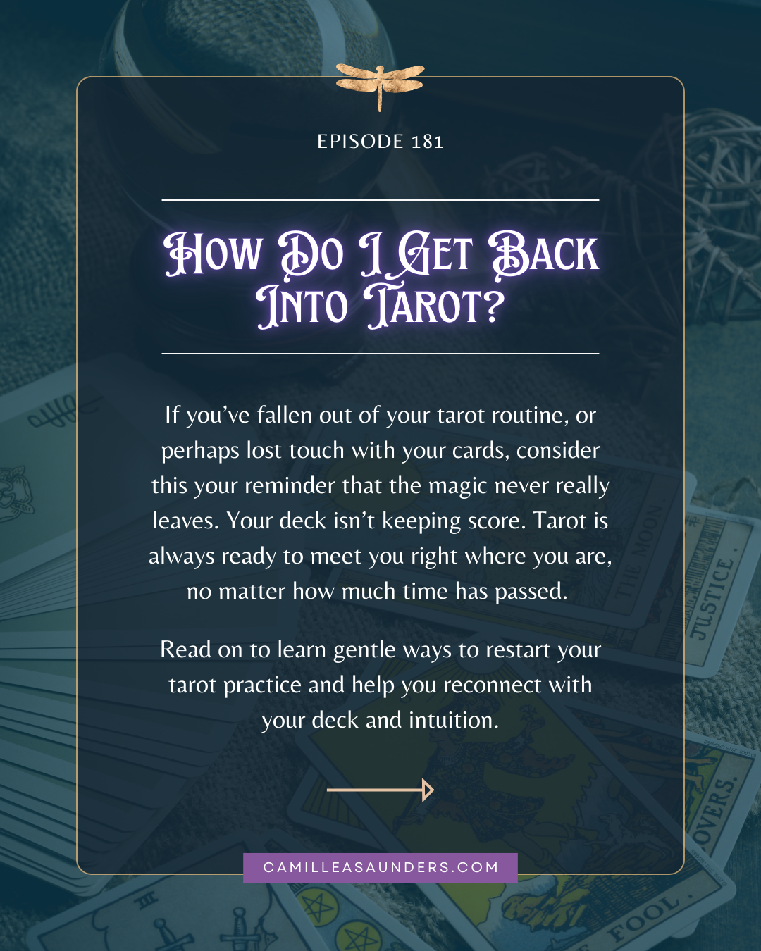 How do I get back into tarot?