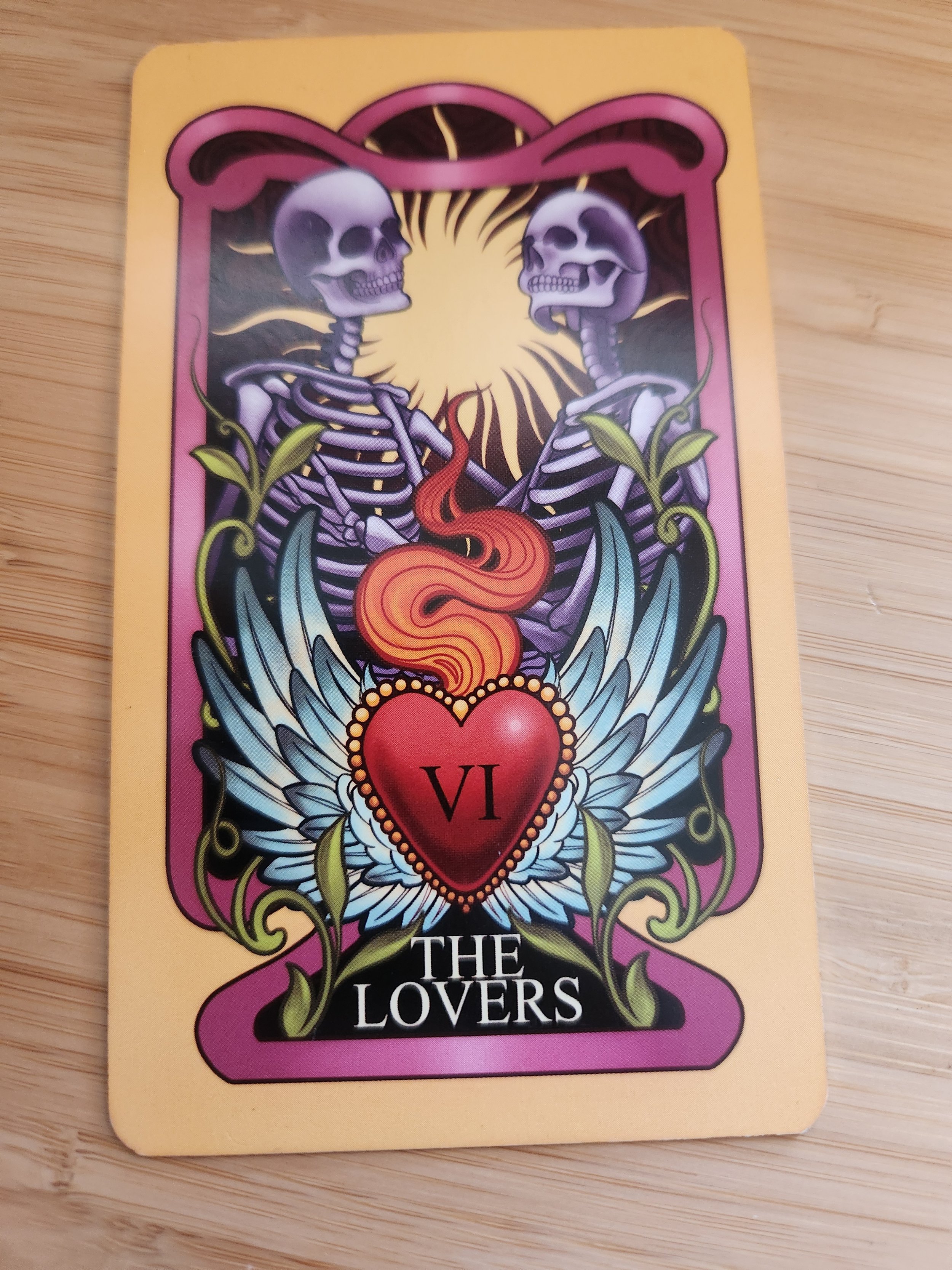 The Lovers tarot card representing connection, alignment, and meaningful choice