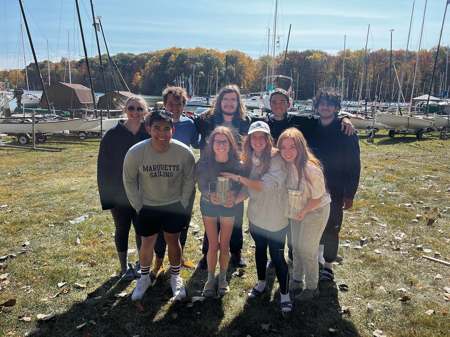 Marquette sailing had an awesome weekend of racing at Boiler Cup and Emma B. Marquette took 1st overall and 3rd overall at Boiler Cup, and 6th overall at Emma B. Thanks to Purdue and Hope for hosting! #MUST