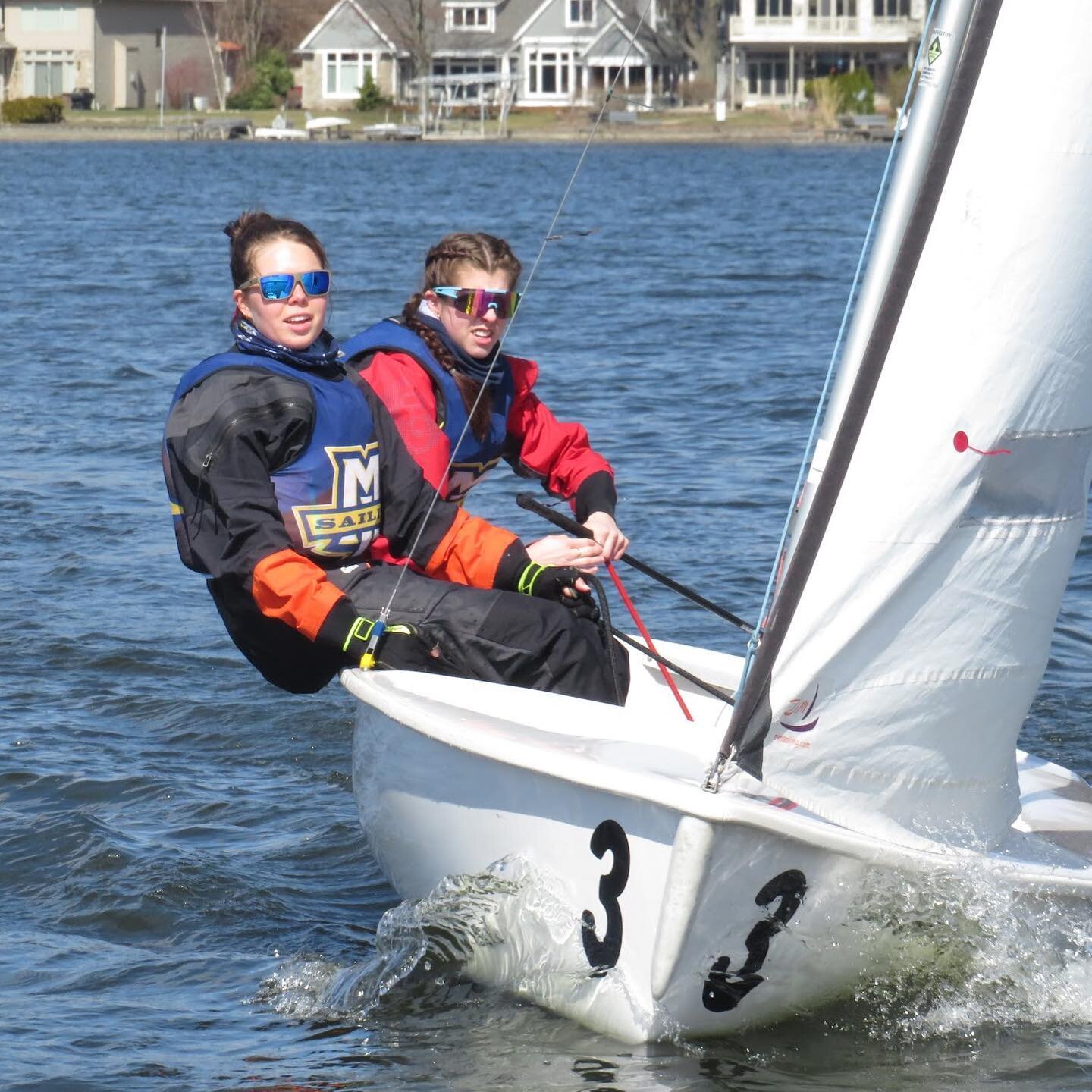 Last weekend, we sent five of our female sailors to compete at the MCSA Women&rsquo;s Fleet Race hosted by @uofmsailing. Marquette placed 5th overall, with our A fleet in 5th and B fleet in 6th. Thanks to the University of Michigan for hosting! #MUST