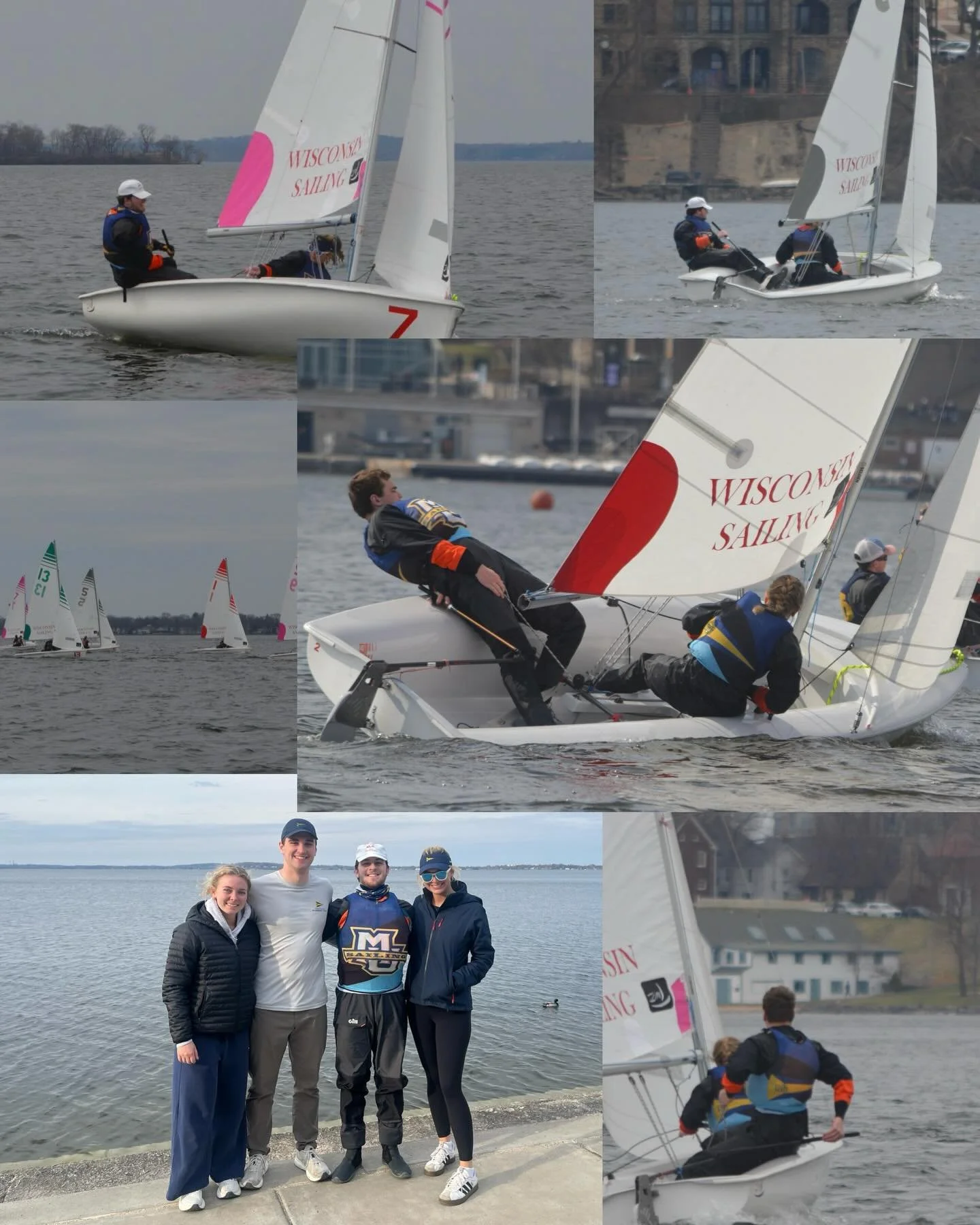 This past weekend, four of our sailors competed in the  MSCA Open Fleet Race Qualifier Regatta in Madison! Thank you to @wiscosailing for hosting the regatta!