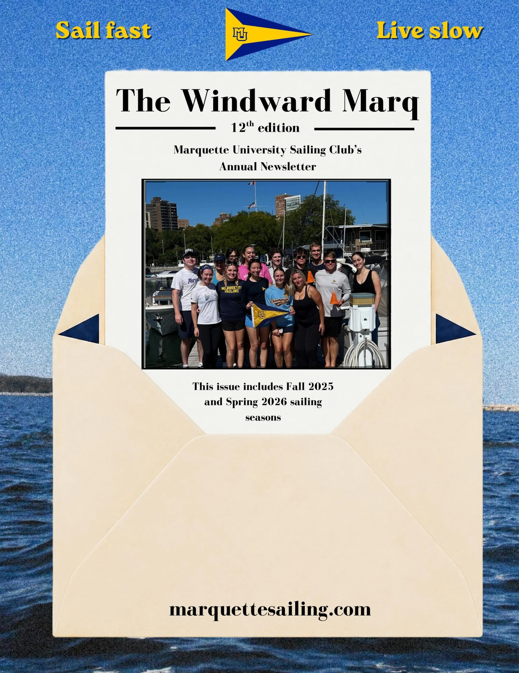 The 2026 Windward Marq is officially out! This issue covers our regattas, social events, and anything sailing related from the past academic year! To access check your email, the Flowcode in our bio, or our website. ⛵️